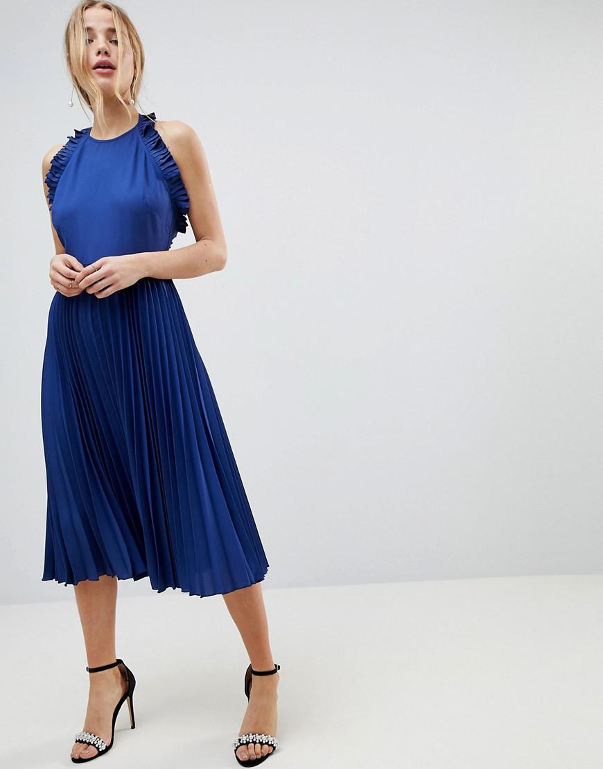 asos pleated dress