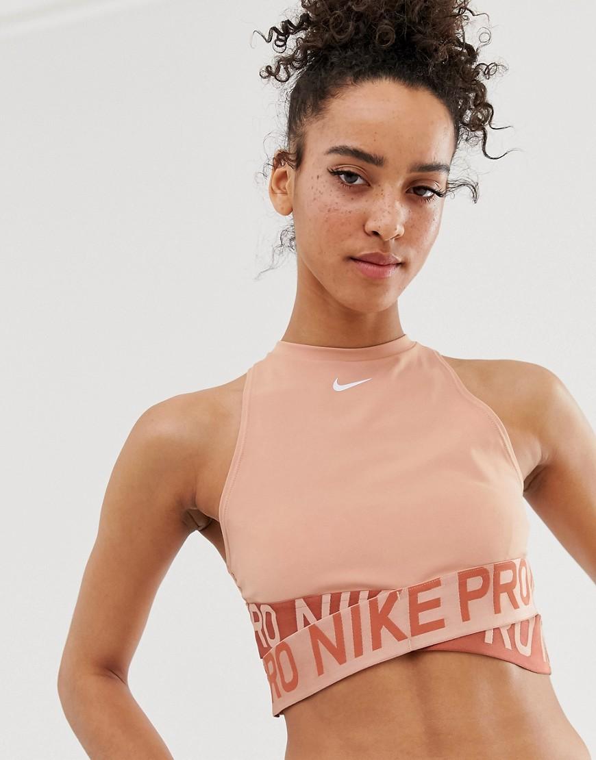 Nike Synthetic Nike Pro Training Crossover Shorts in Pink | Lyst