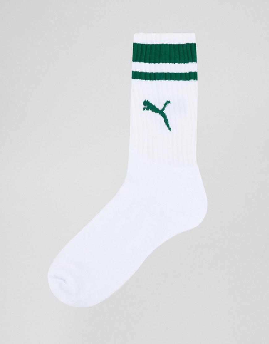 PUMA 2 Pack Heritage Crew Socks In White 261058001697 for Men Lyst