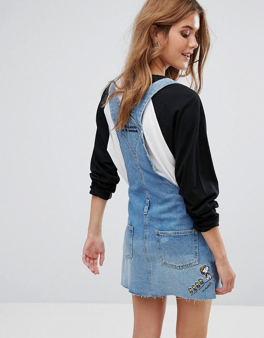 pull and bear dungaree dress