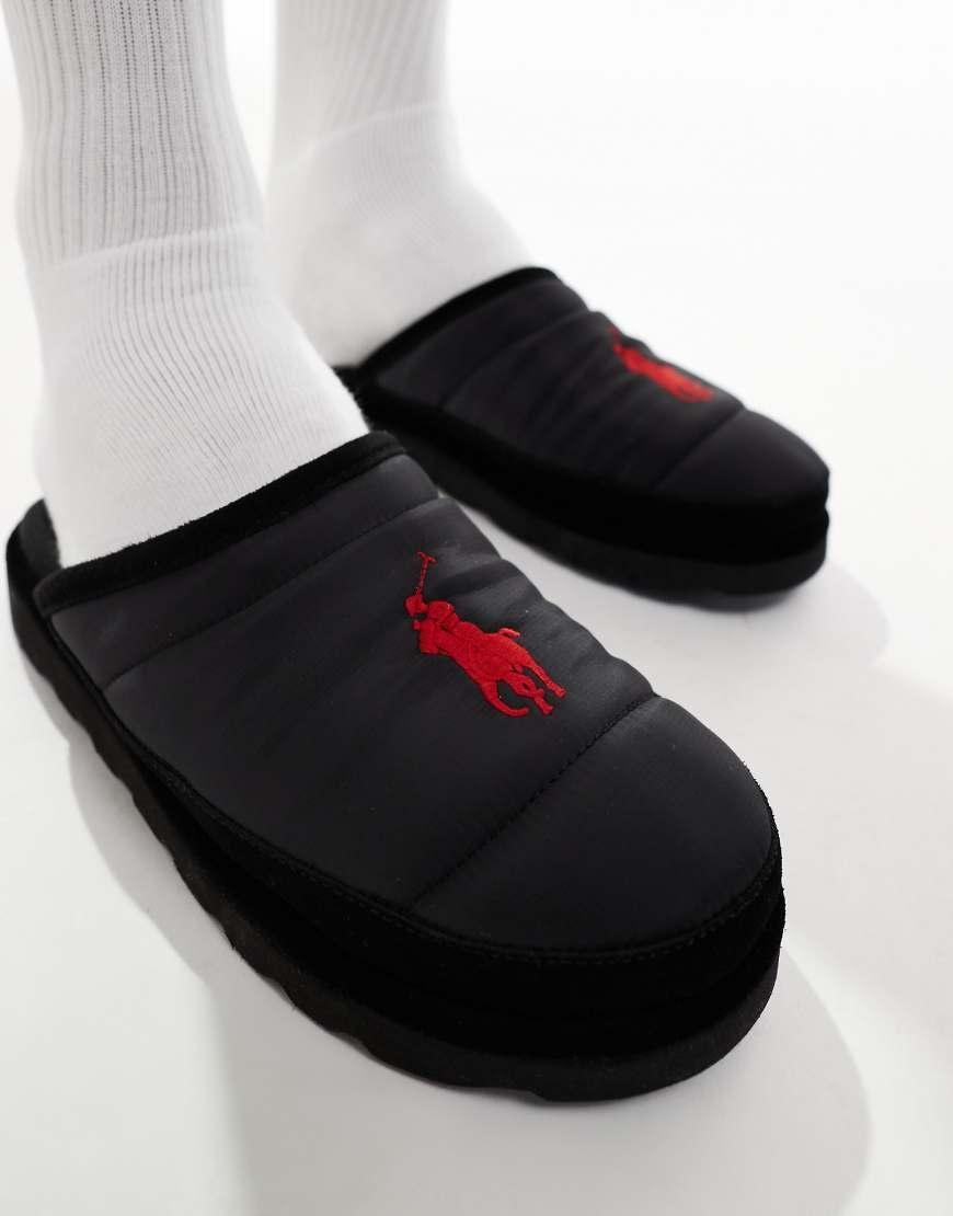 Polo Ralph Lauren Reade Scuff Slippers in Black for Men Lyst UK