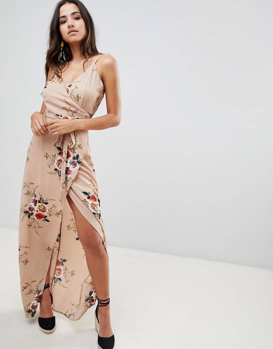 girl in mind wrap dress