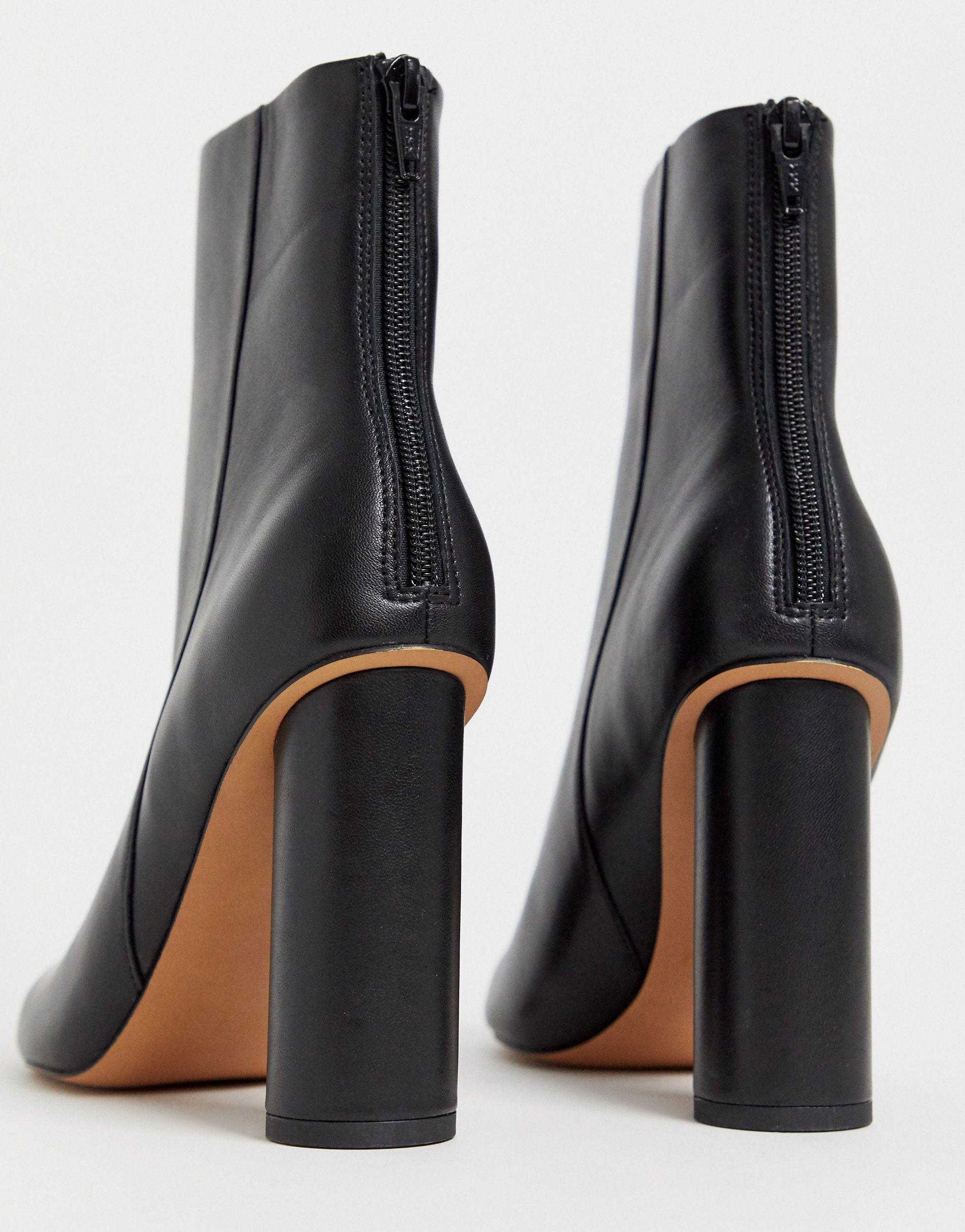 beige high heel booties