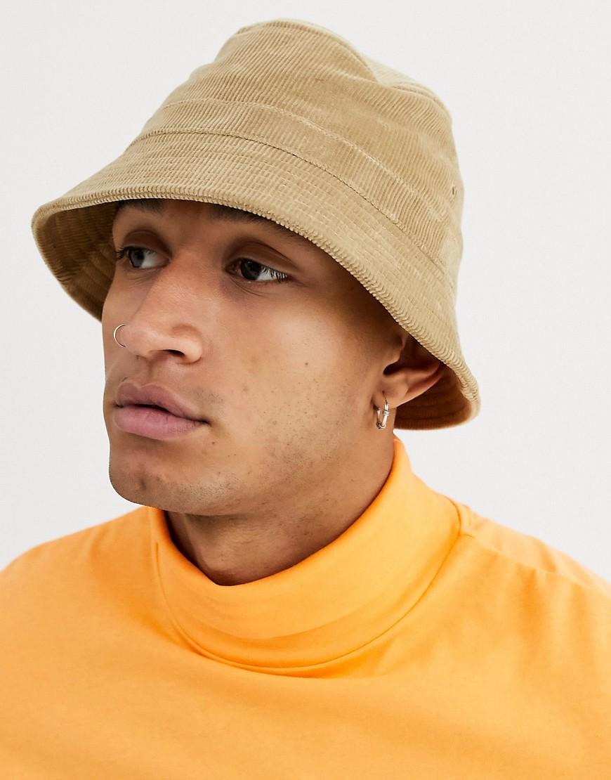 Weekday Denim Cord Bucket Hat in Beige (Natural) for Men - Lyst