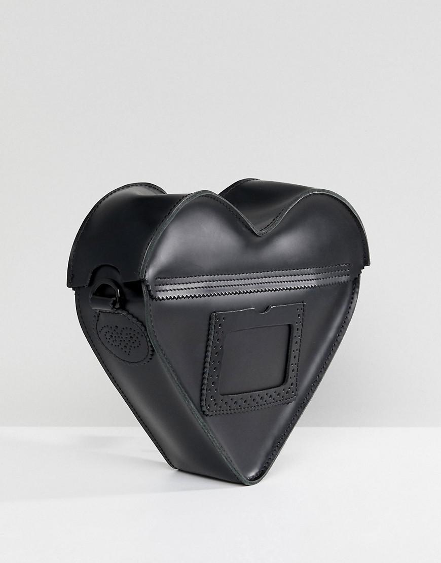 Dr. Martens Heart Shaped Leather Backpack Cross Bag Handbag Purse