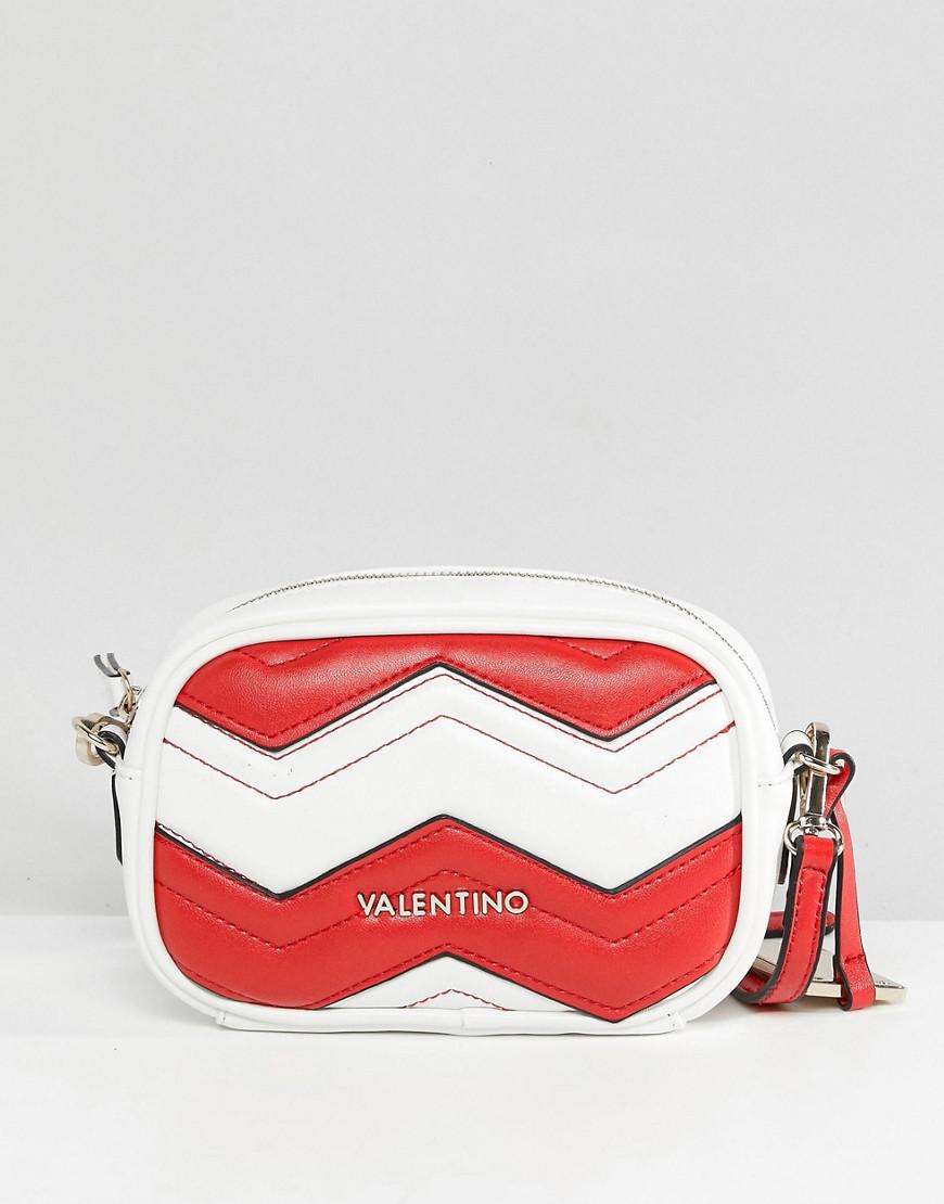 Valentino By Mario Valentino Red & White Chevron Cross Body Bag - Lyst