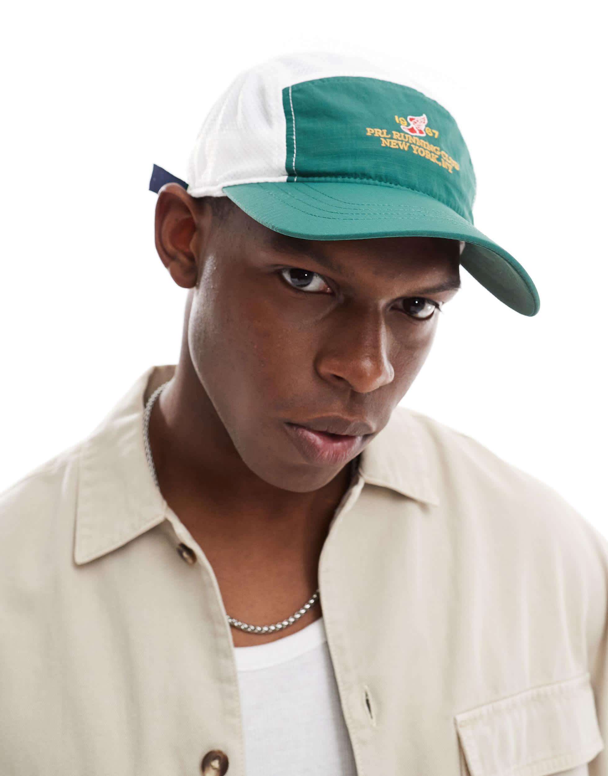 Polo Ralph Lauren Run Club P-Wing Logo Nylon Ripstop 5 Panel Cap