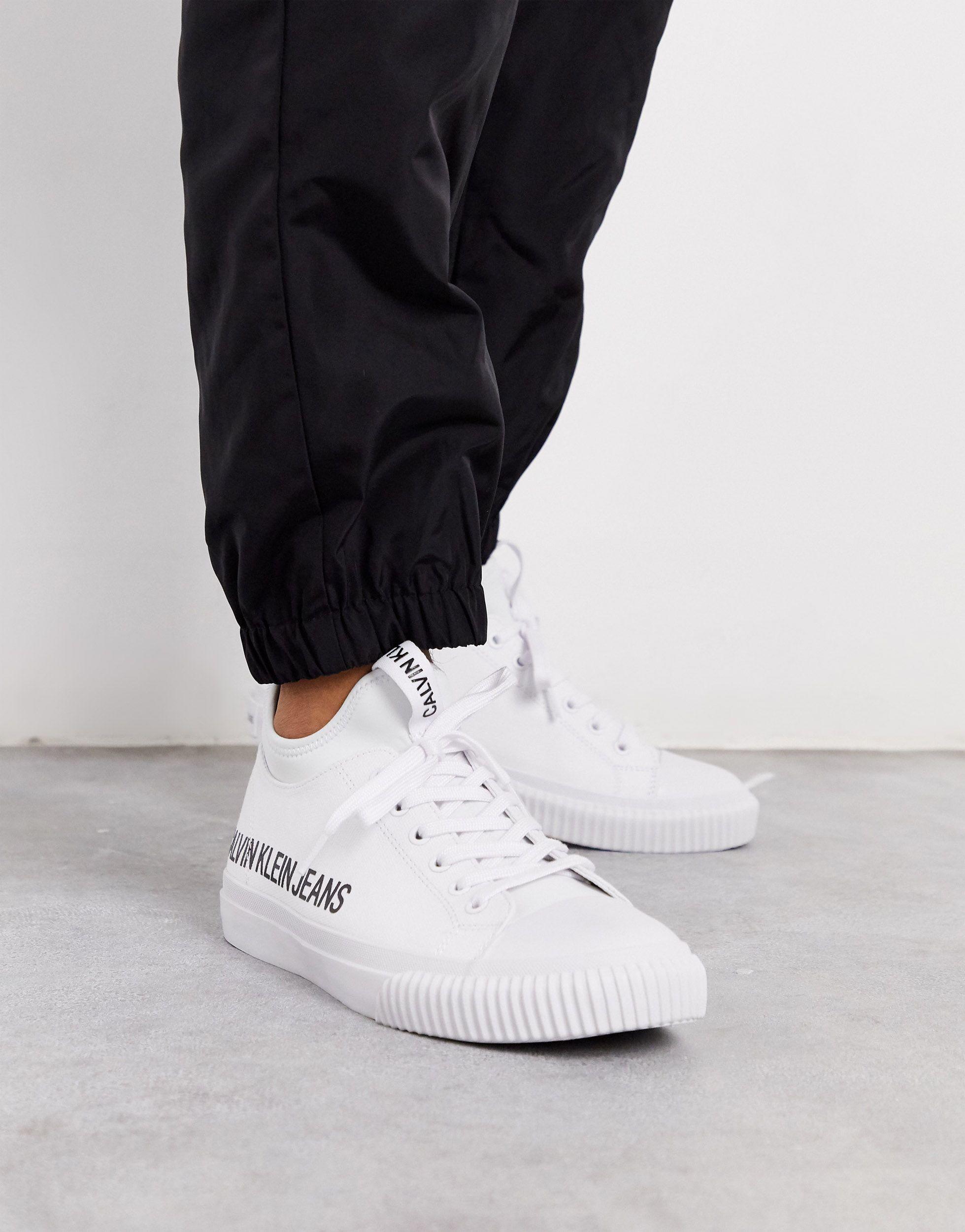 Icarus - Sneakers bianche con logo da Uomo di Calvin Klein in Bianco | Lyst
