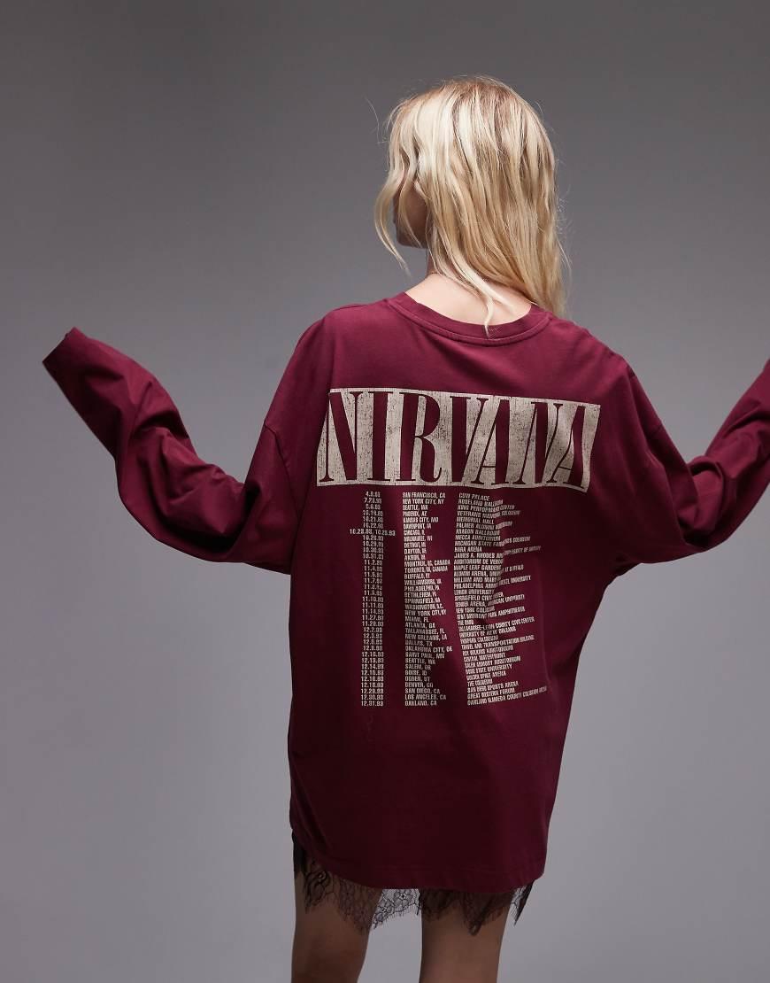 Nirvana t shirt topshop hot sale