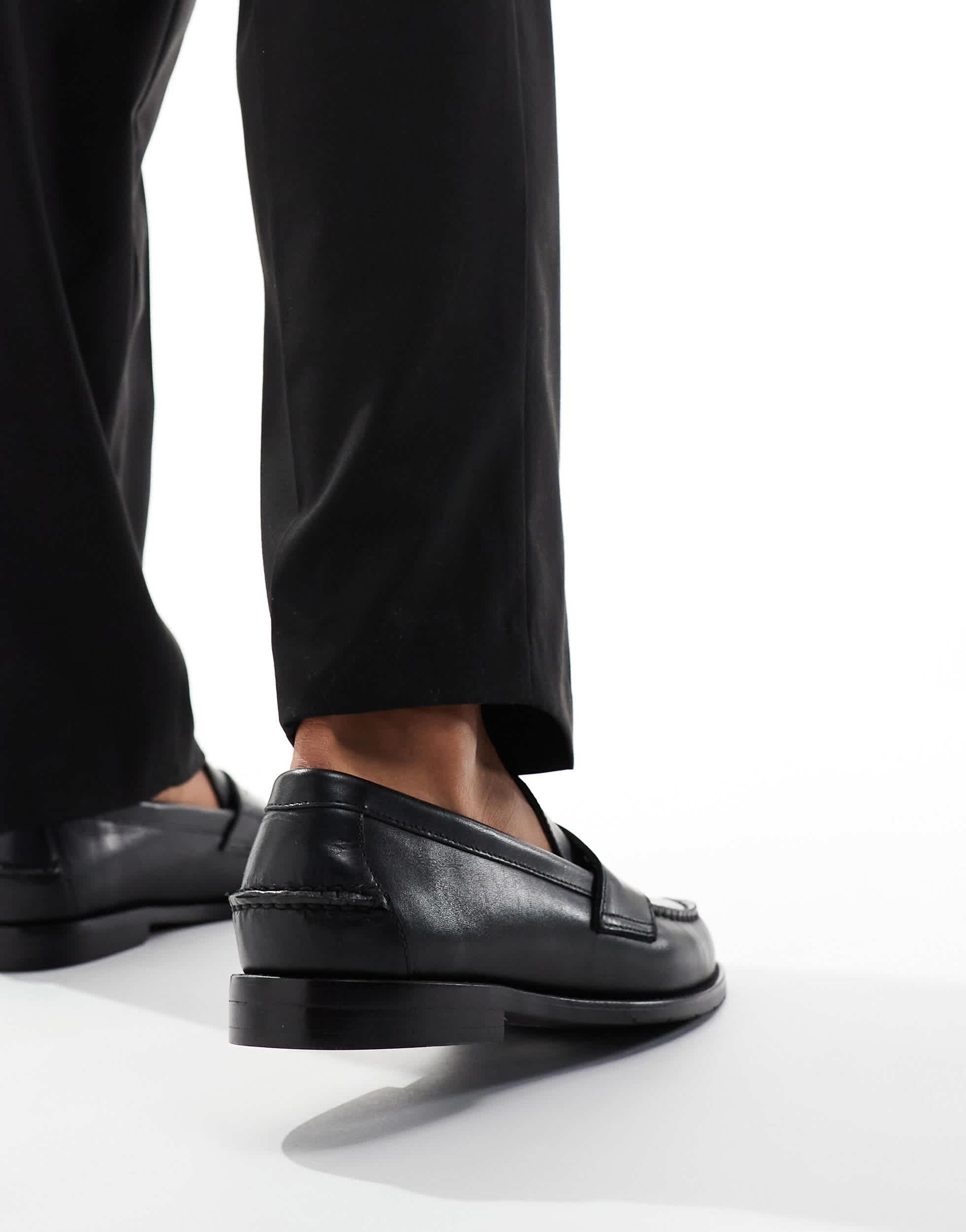 Black Polo Ralph Lauren Penny Loafers Polo Ralph Lauren CALFSKIN PENNY LOAFER - Slip-ons - black  main image 2