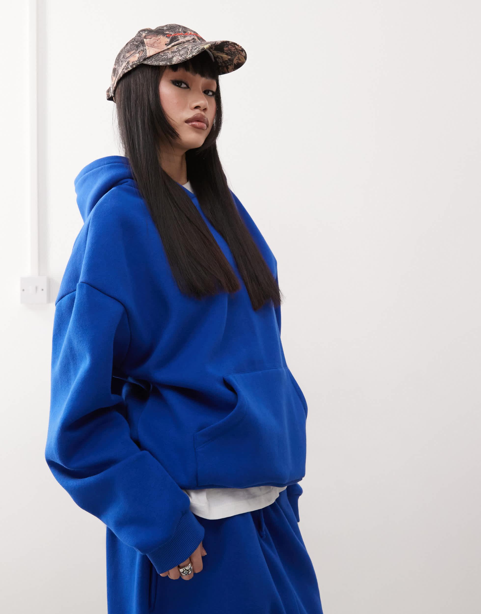 Collusion blue hoodie hotsell