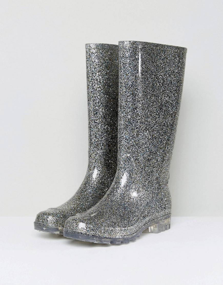 Asos Glow Glitter Light Up Wellies