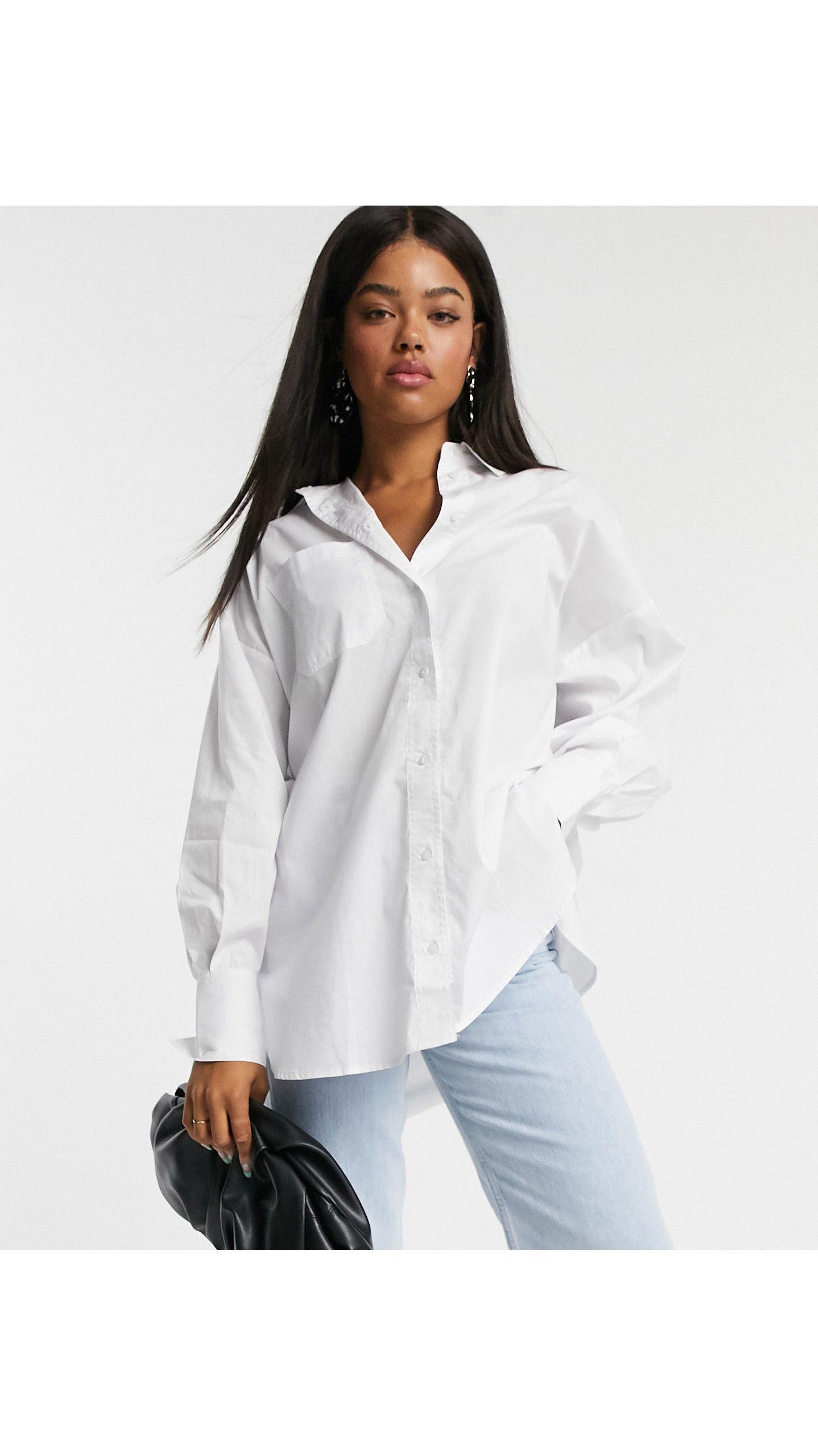 Stradivarius Poplin Shirt With Pocket 