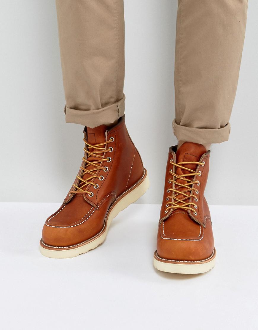 red wing moc toe briar oil slick