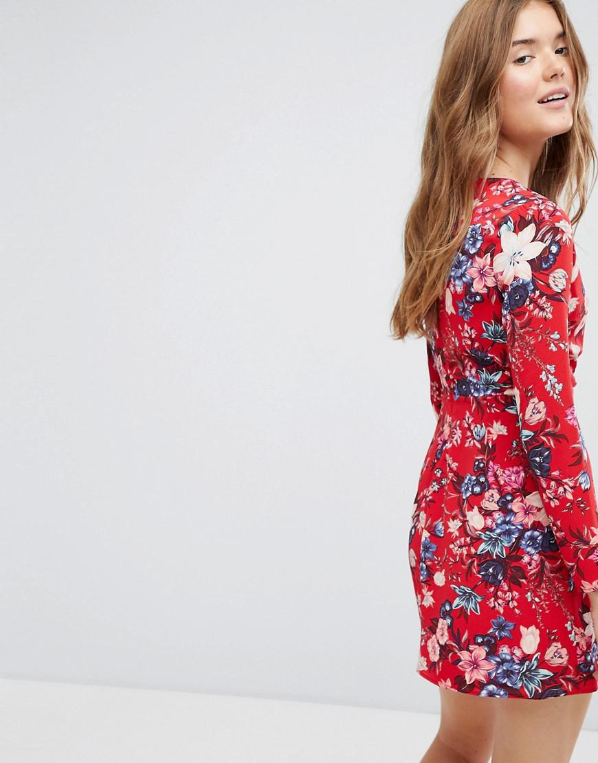 bershka wrap dress