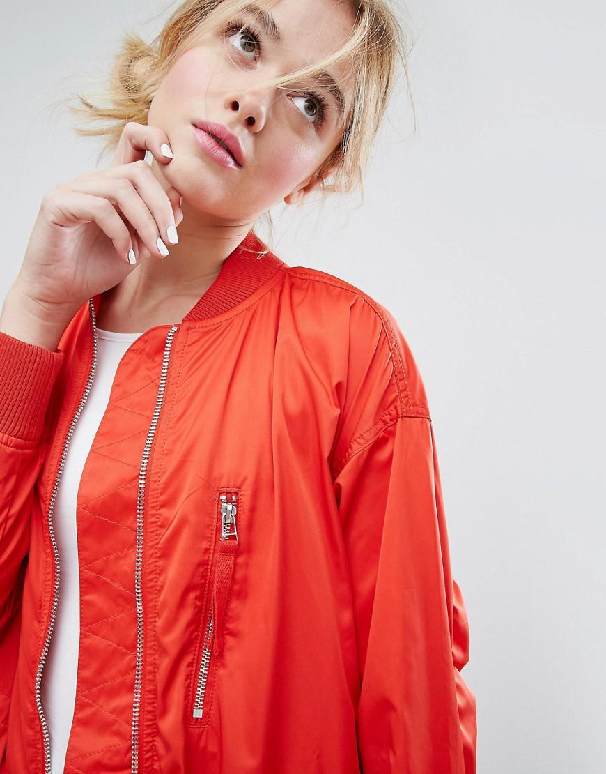 monki teddy bomber jacket