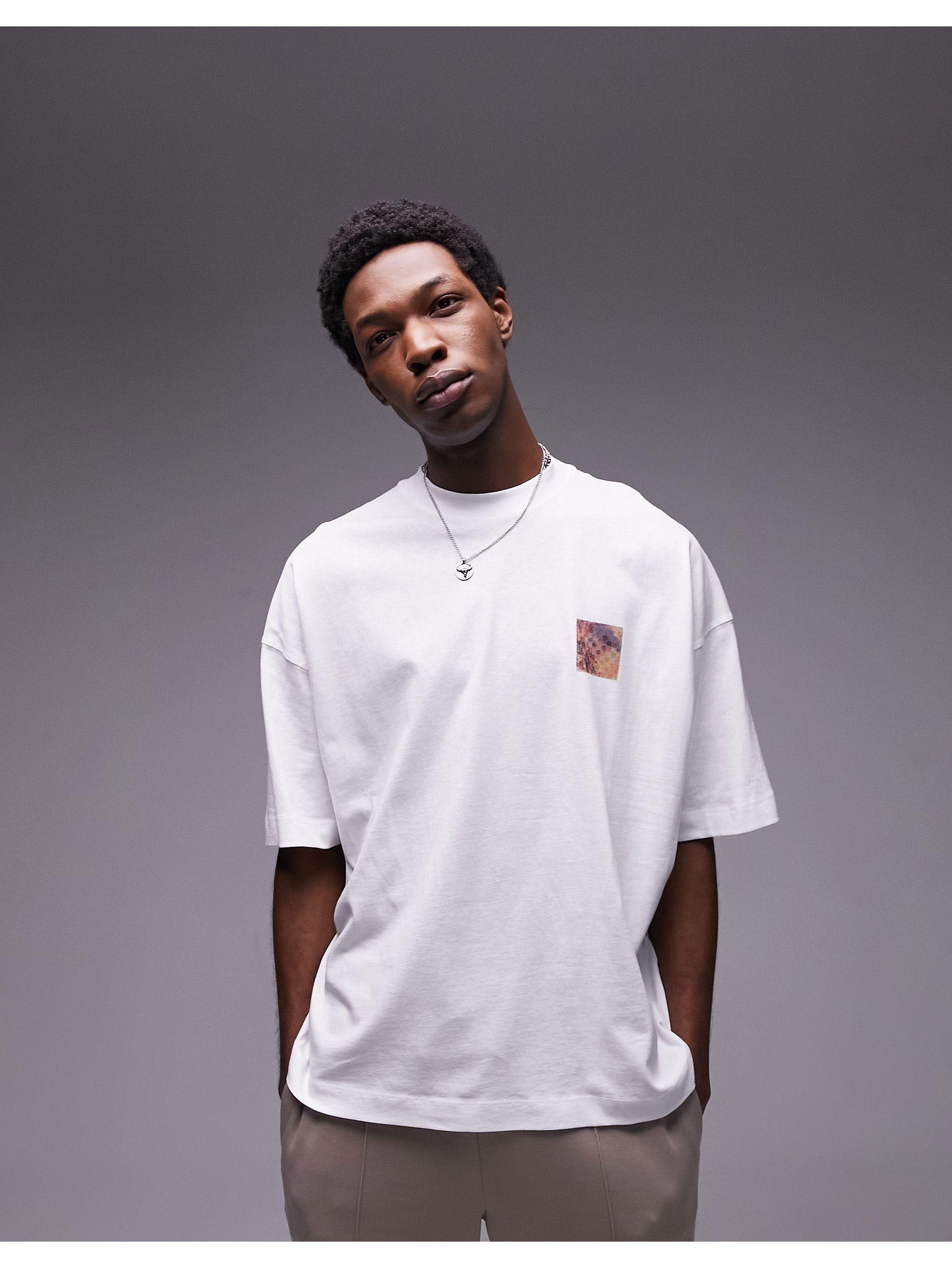 topman oversized white t shirt