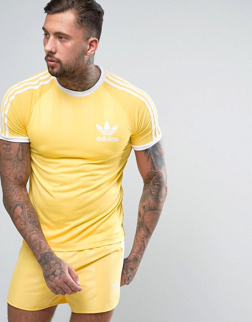 yellow adidas california t shirt