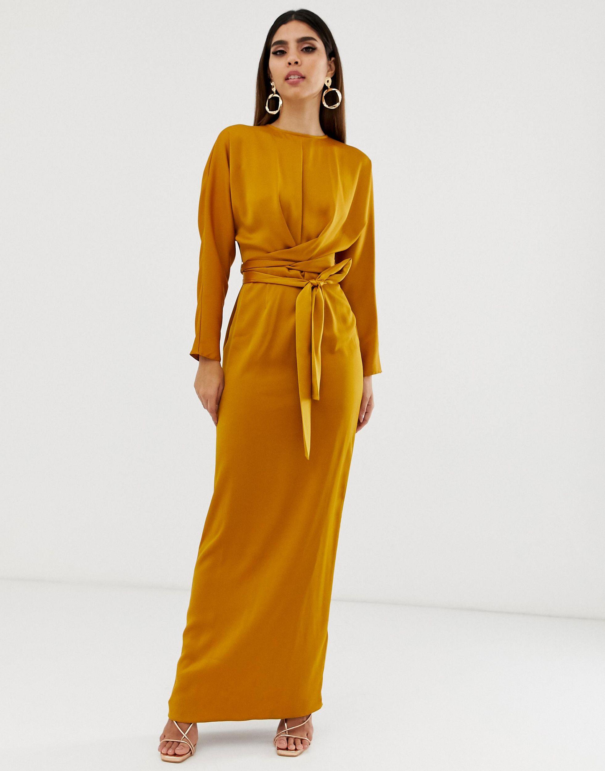 ASOS Maxi Dress With Batwing Sleeve And ...