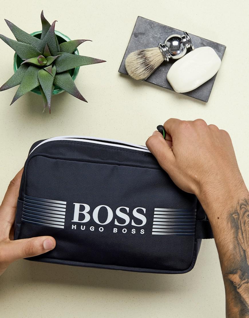 BOSS by HUGO BOSS Pixel Toiletry Bag In Navy in Blue for Men - Lyst