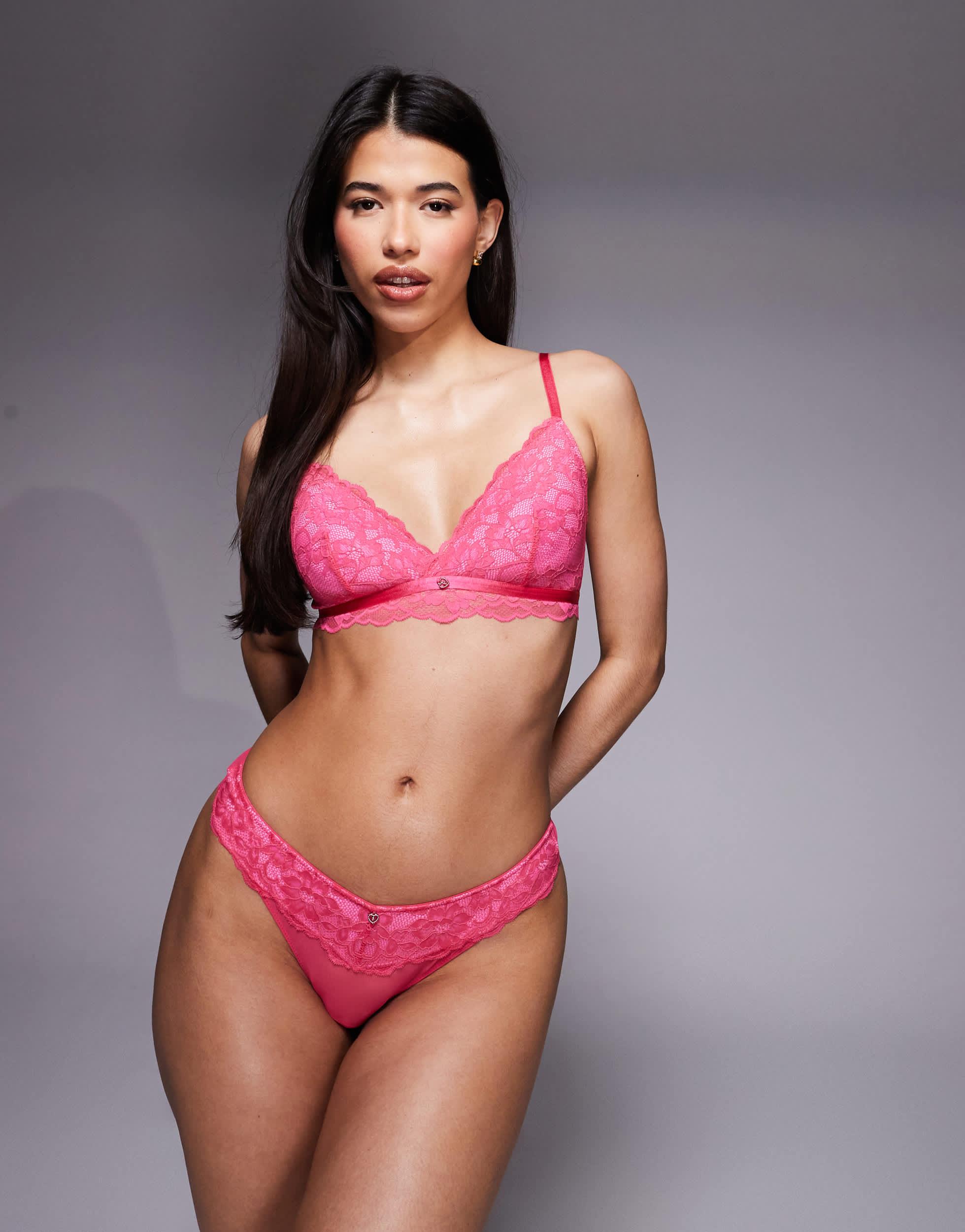 Soutien-gorge Plongeant Ann Summers Suki + Slip Sans Fesses - Tailles Variées, Neuf Avec étiquettes