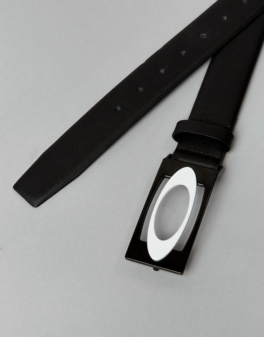 Oakley Golf Pro Leather Belt Logo Buckle In Black for Men Lyst