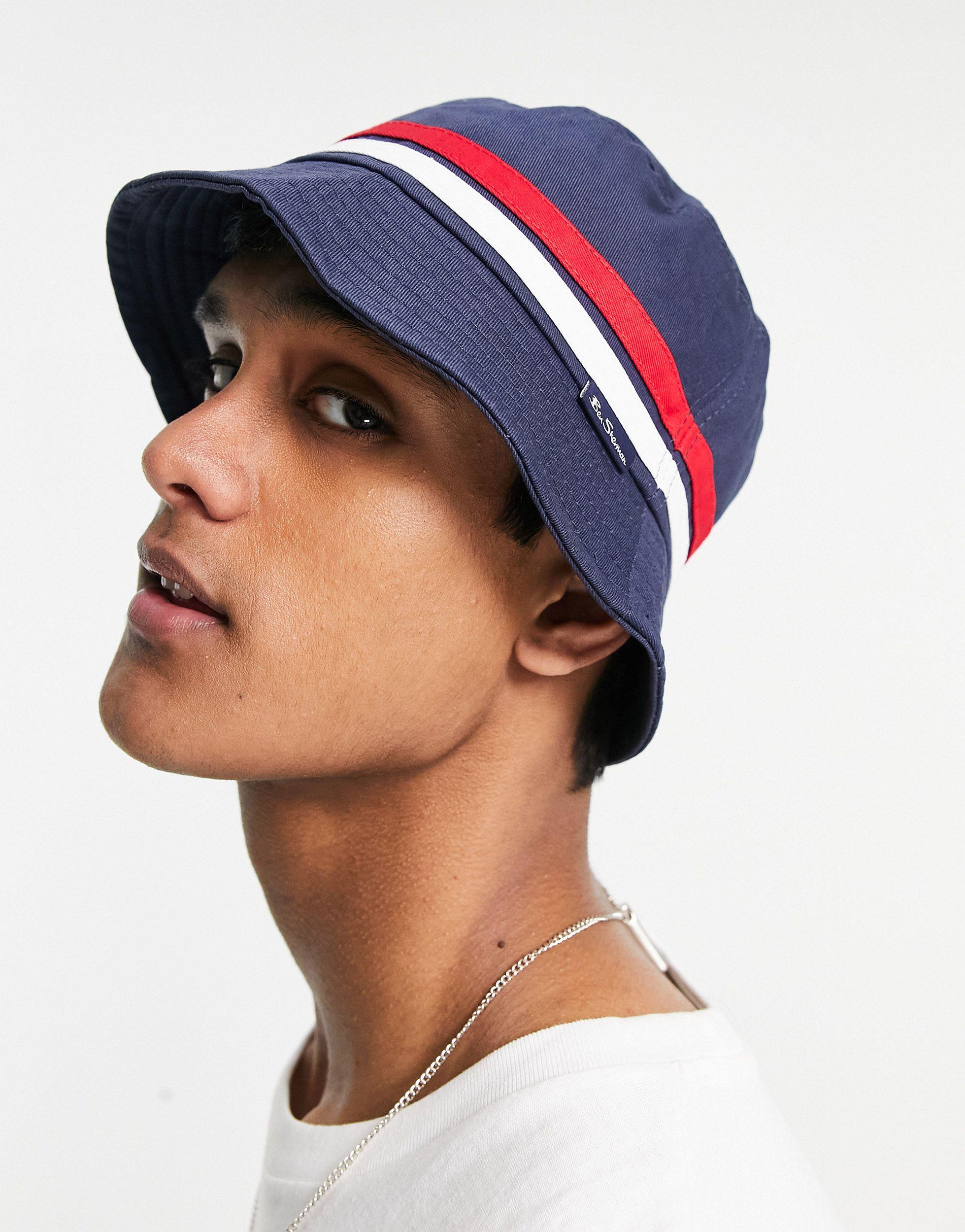 Ben Sherman Bucket Hat With Stripe in Blue for Men | Lyst Canada