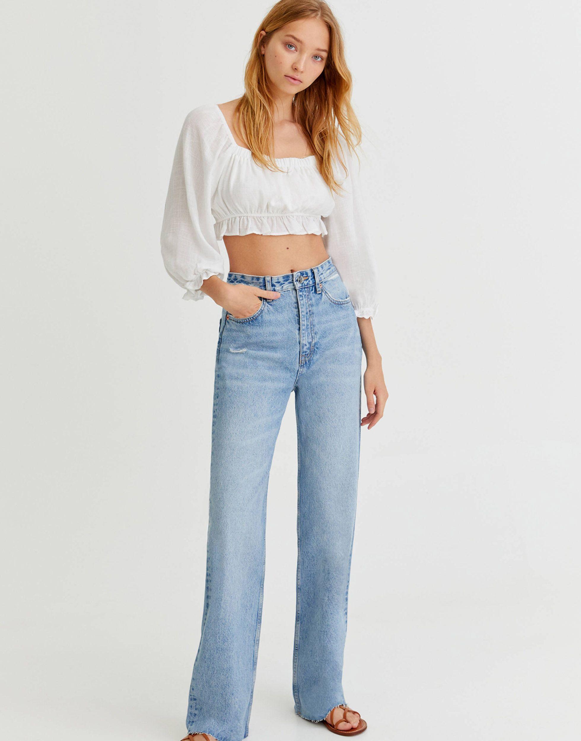 Pull\u0026Bear Denim Straight Leg Dad Jean 