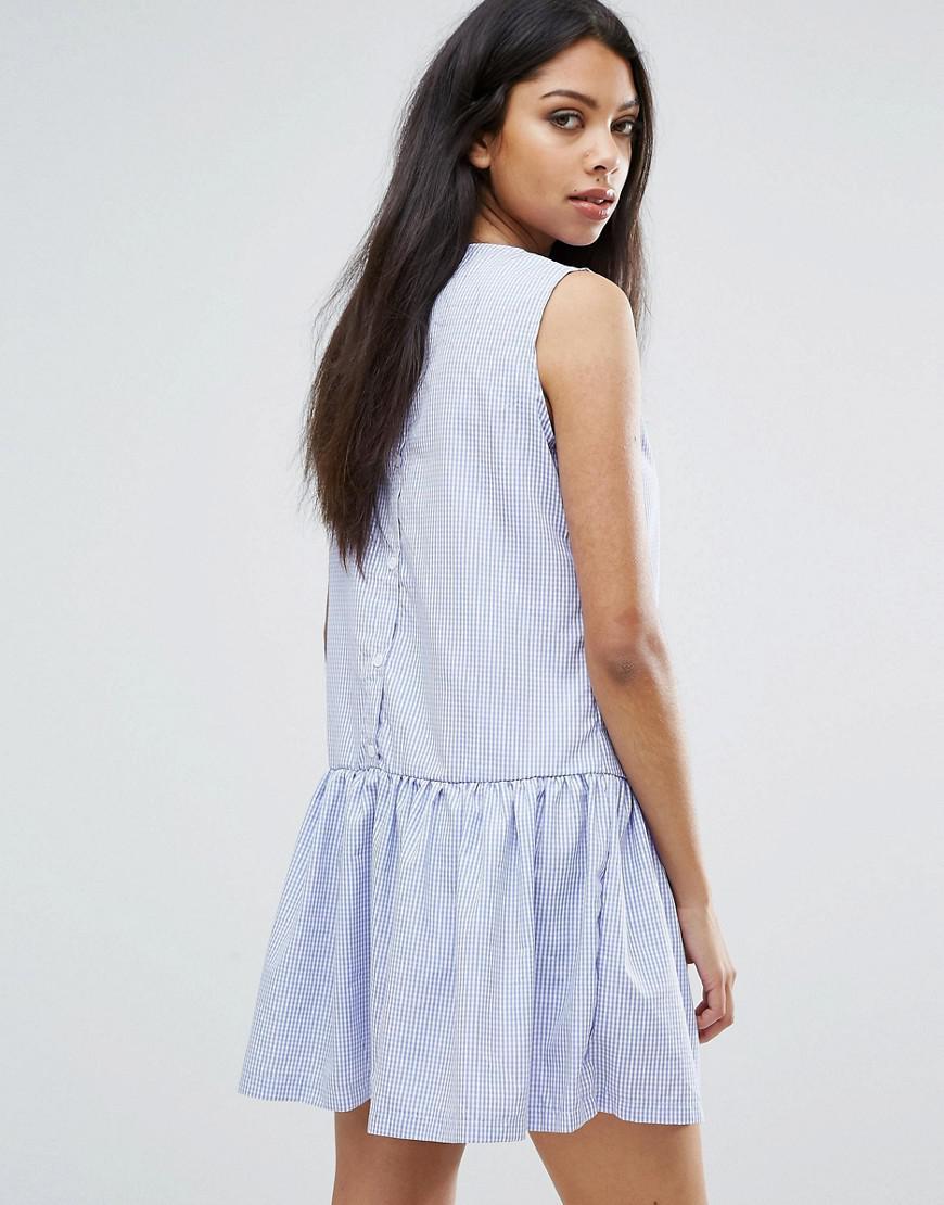 drop waist dress boohoo