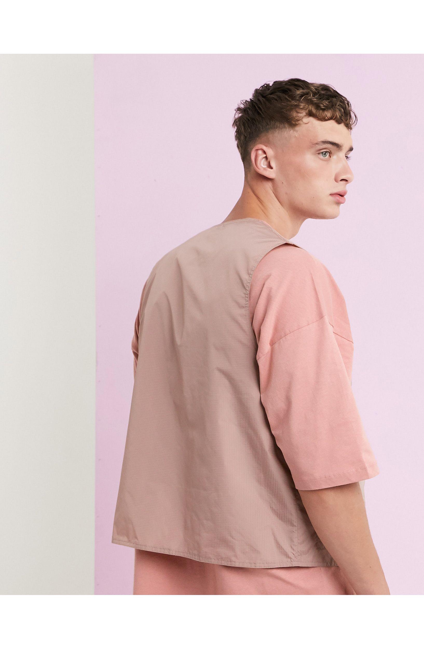ASOS Utility Gilet in Pink for Men 