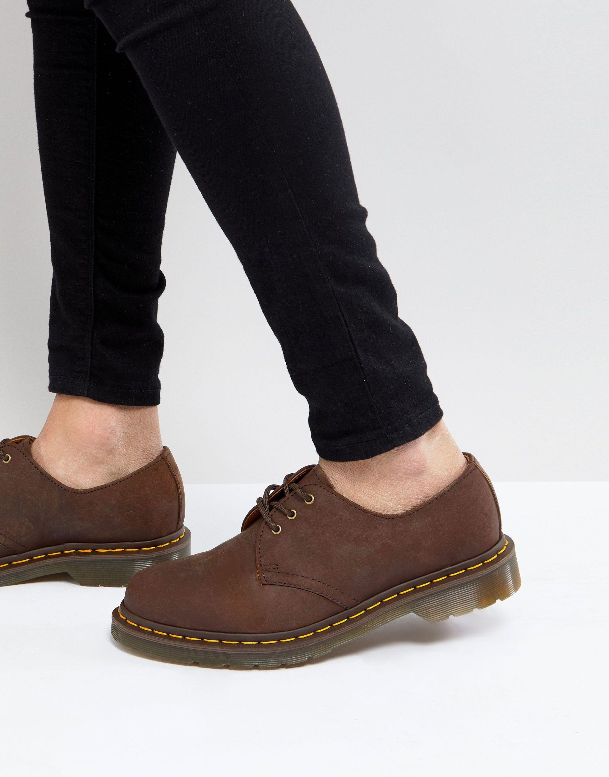 Zapatos marrones con 3 pares Dr. Martens de Cuero de color Marrón para  hombre | Lyst
