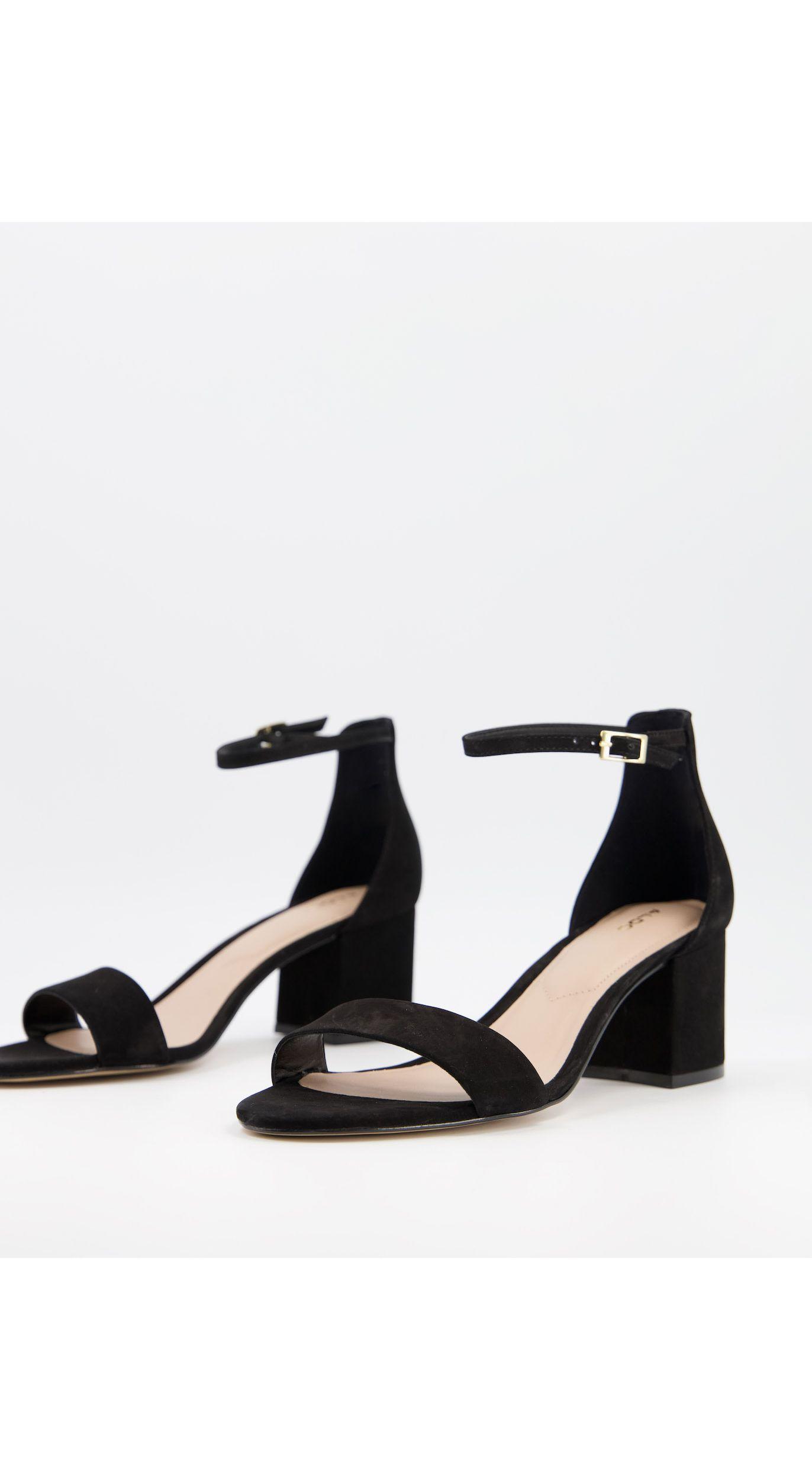 Sandalias negras con tacón medio cuadrado ALDO de color Negro | Lyst