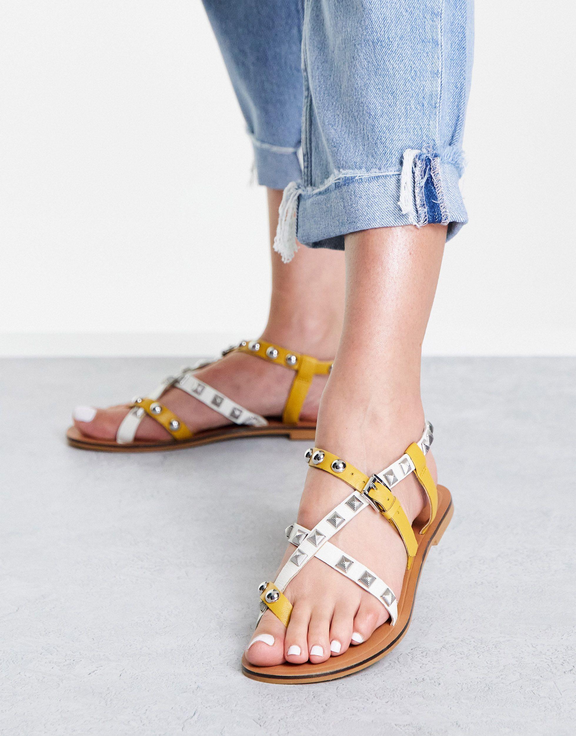 Sandalias blancas ASOS de color Blanco - Lyst