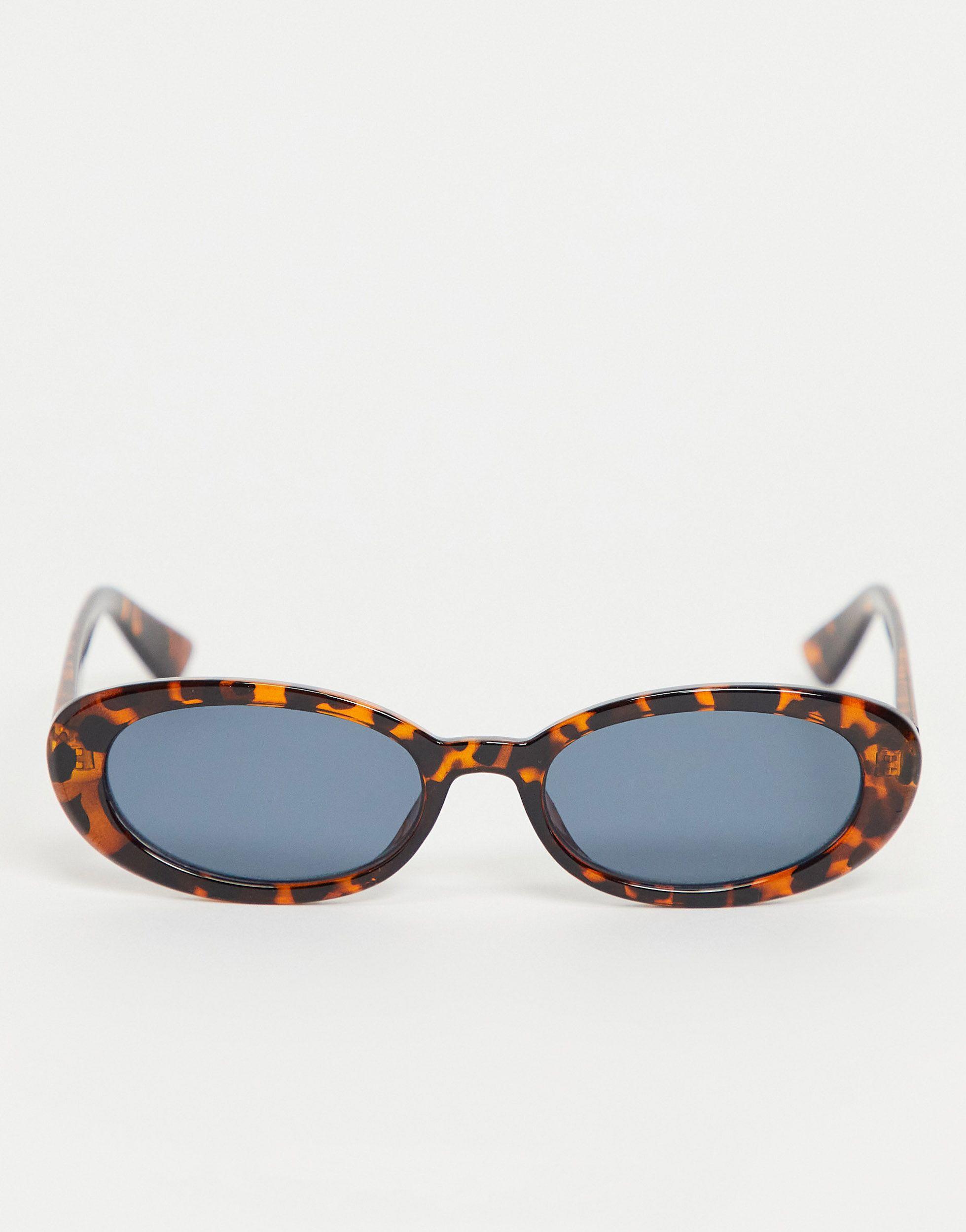 Occhiali da sole ovali tartarugati di Pull\u0026Bear in Marrone | Lyst