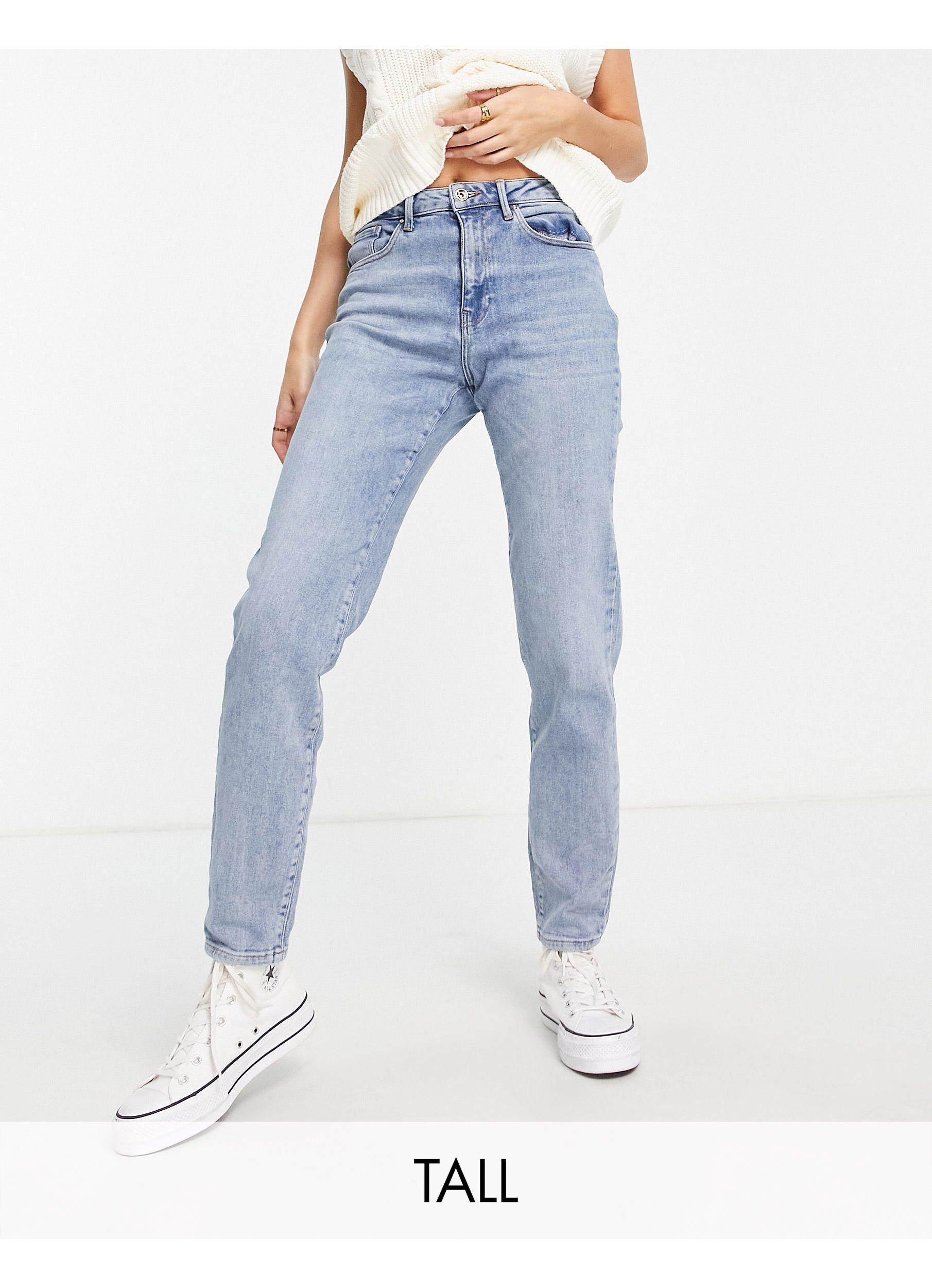 ONLY Veneda Mom Jeans in Blue | Lyst
