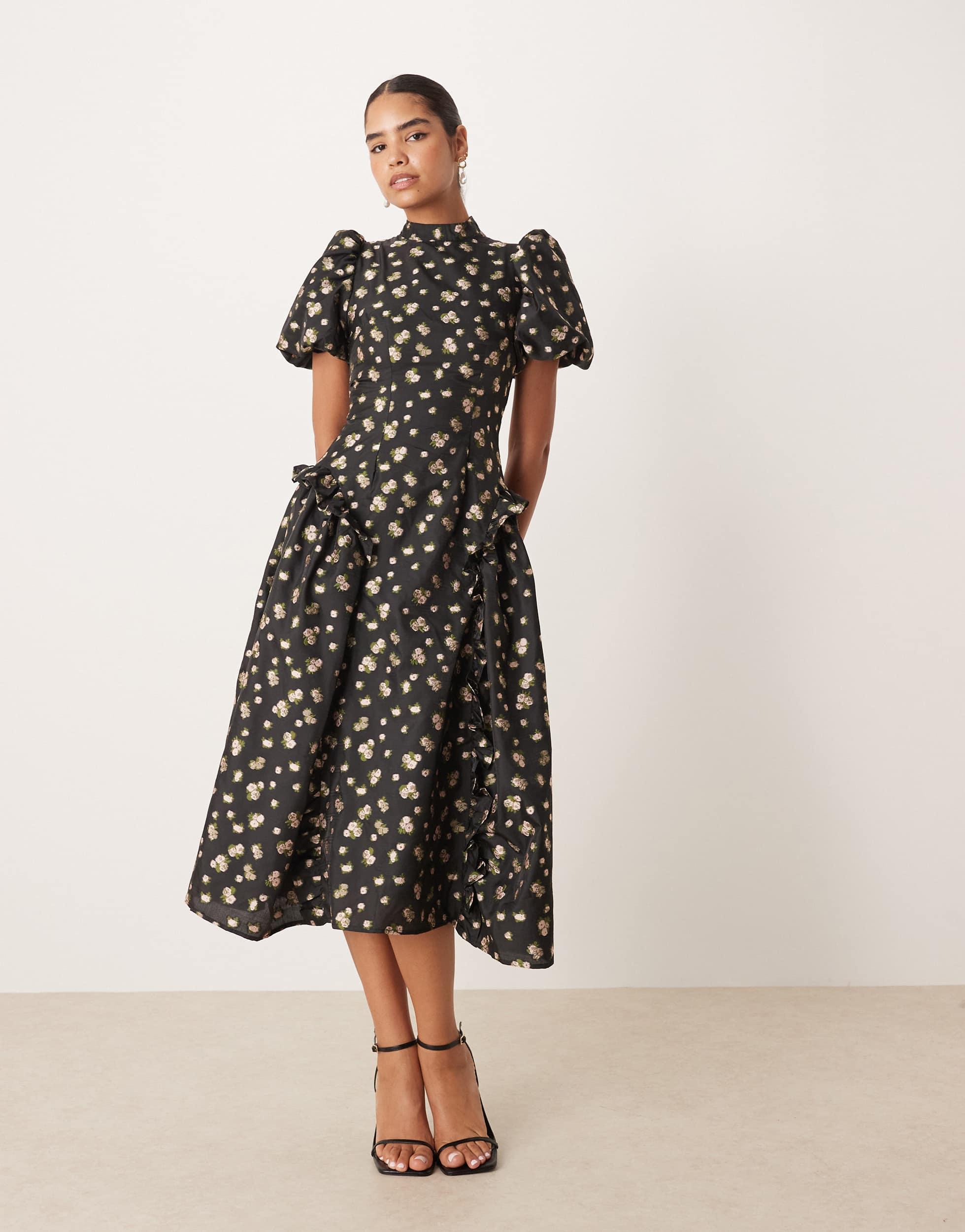 ワンピース DREAM sisterjane / Jacquard Midi Dress DREAM Swift Jacquard Midi Dress – Sister Jane