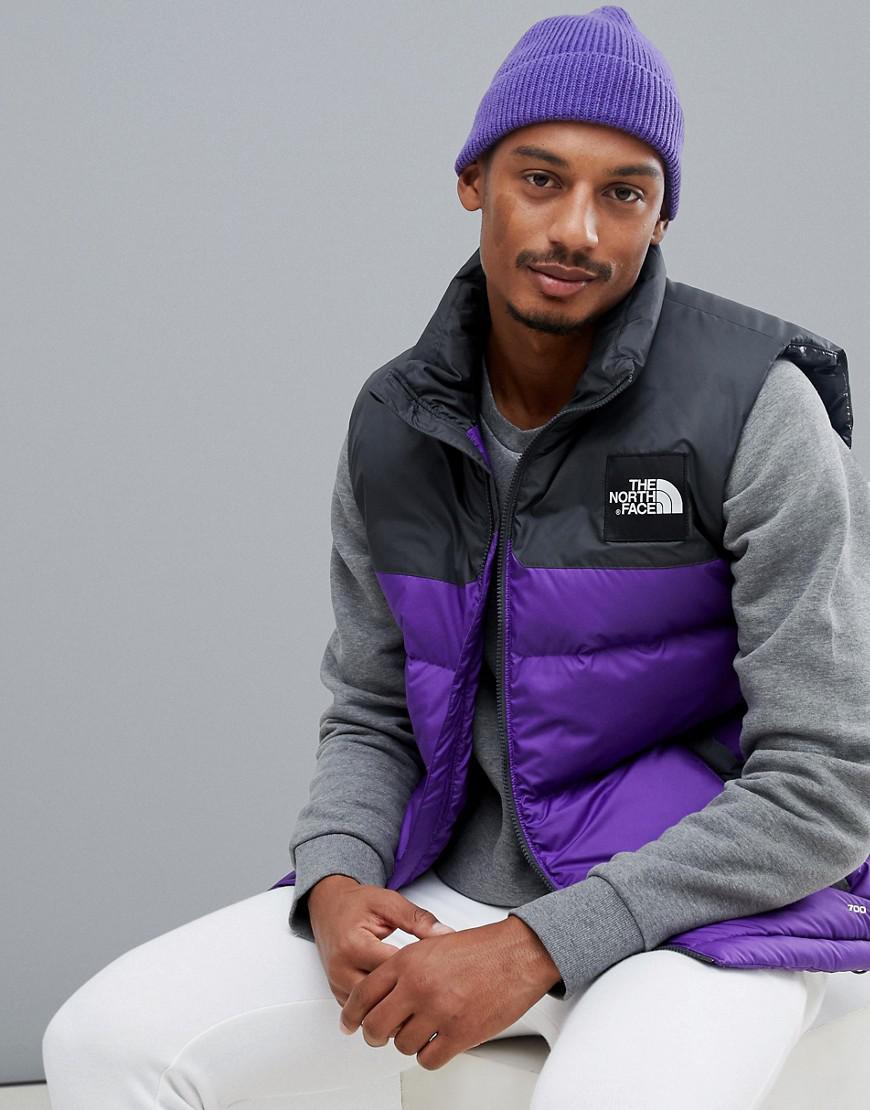 The North Face Synthetic 1992 Nuptse Tank In Purple for Men - Lyst