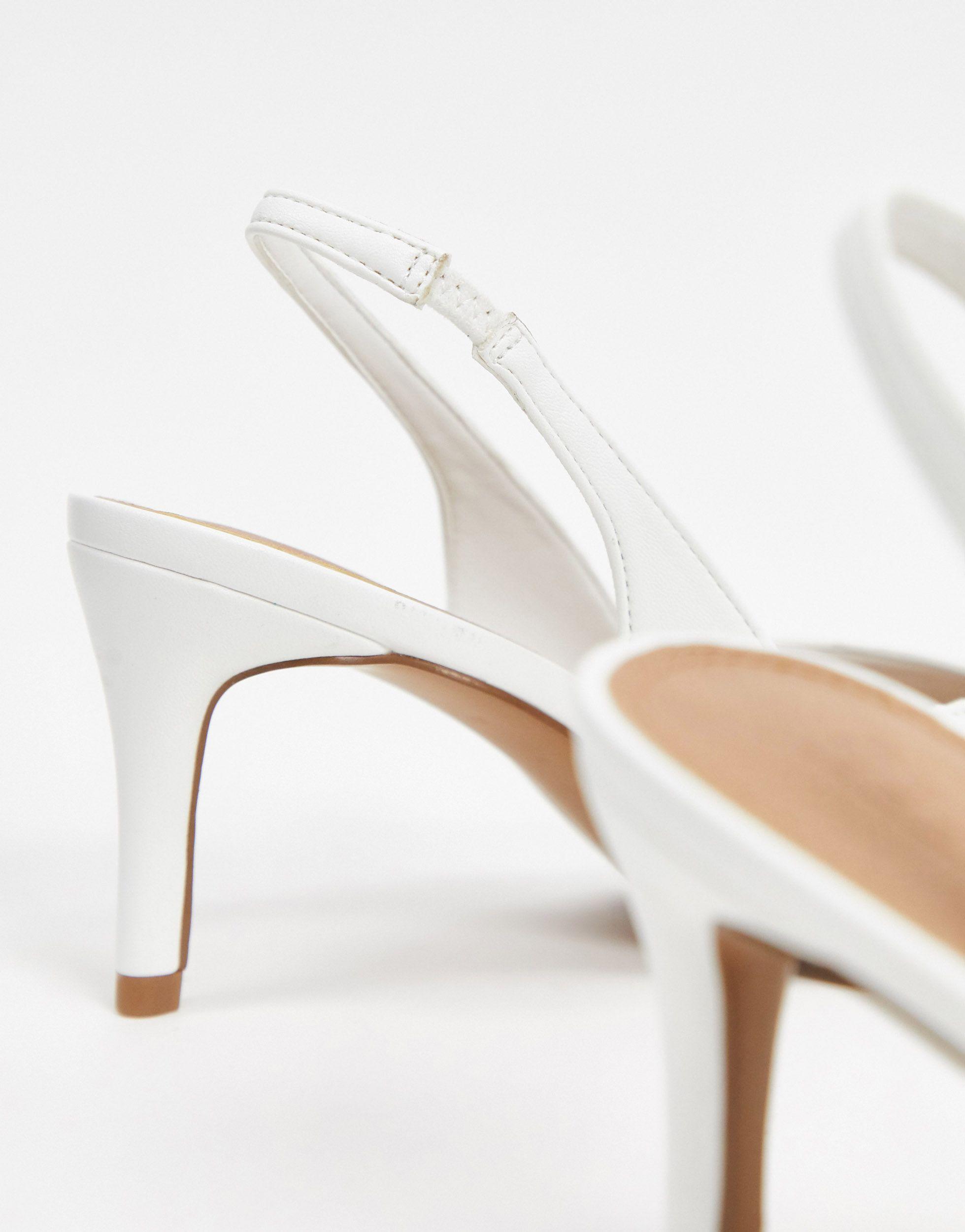 Zara High-Heel Slingback Shoes with Raised Details in Ecru White | Fashion  high heels, Slingback shoes, Womens fashion shoes