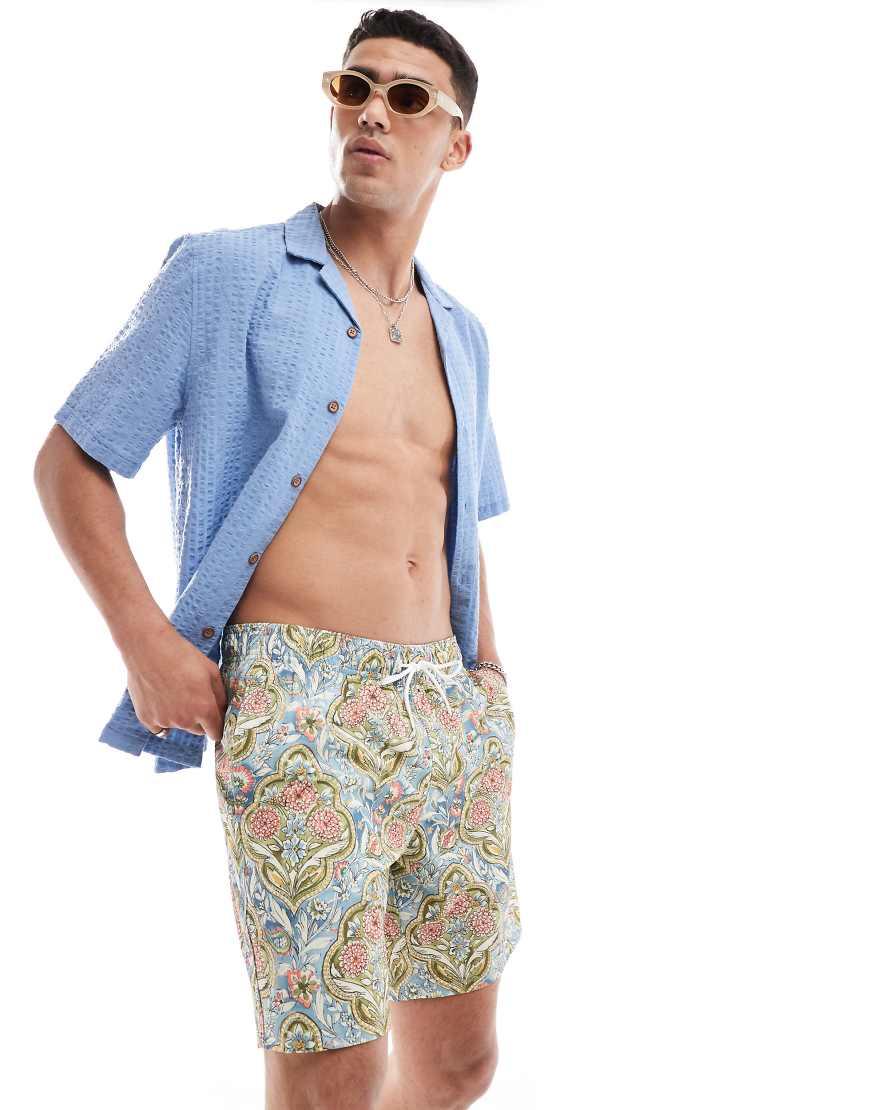 Floral Hollister Board Shorts Hollister 7Inch Mosaic Print Swim - Main Image