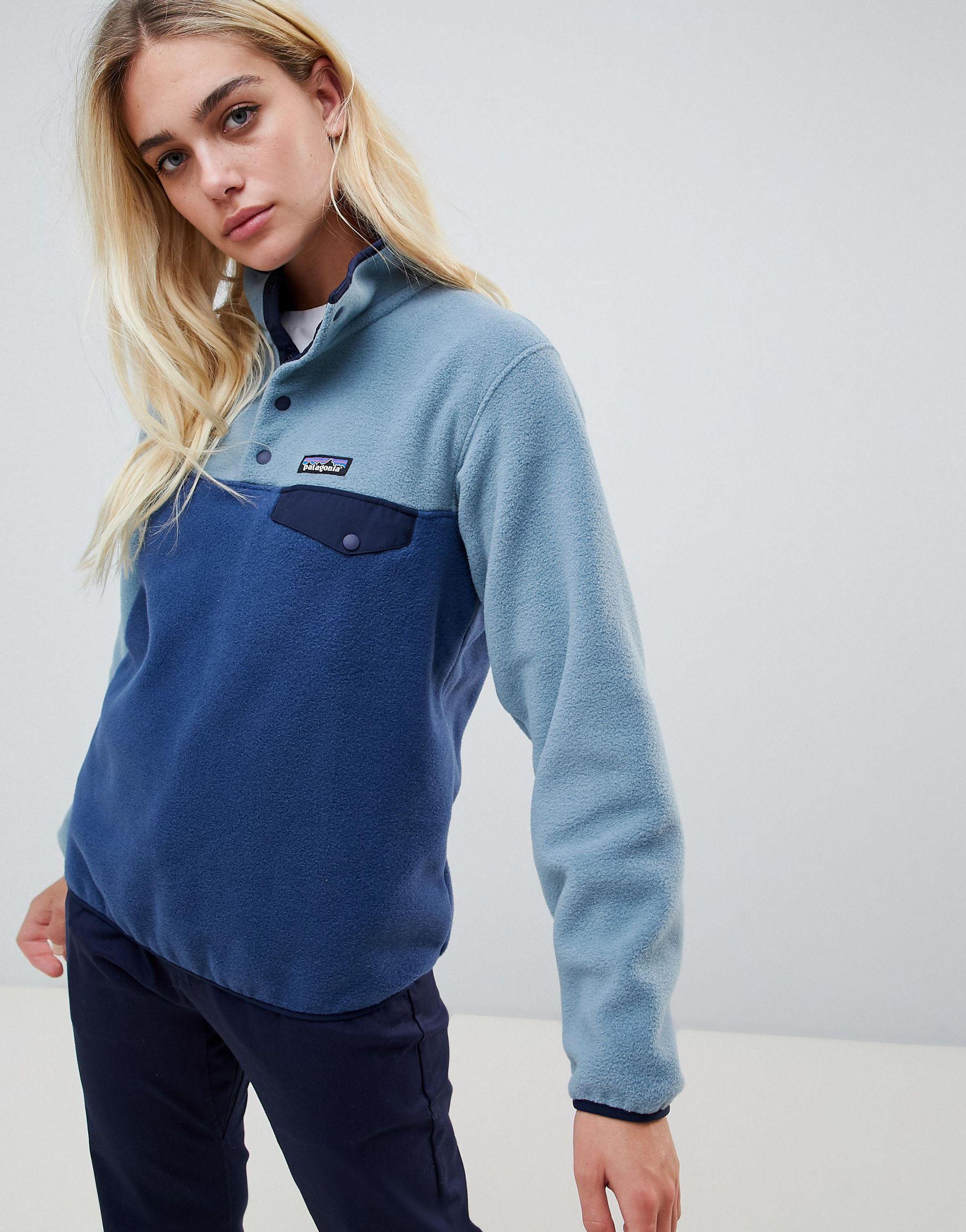 Patagonia – Synchilla – Leichter Snap-T Pullover in Blau | Lyst DE