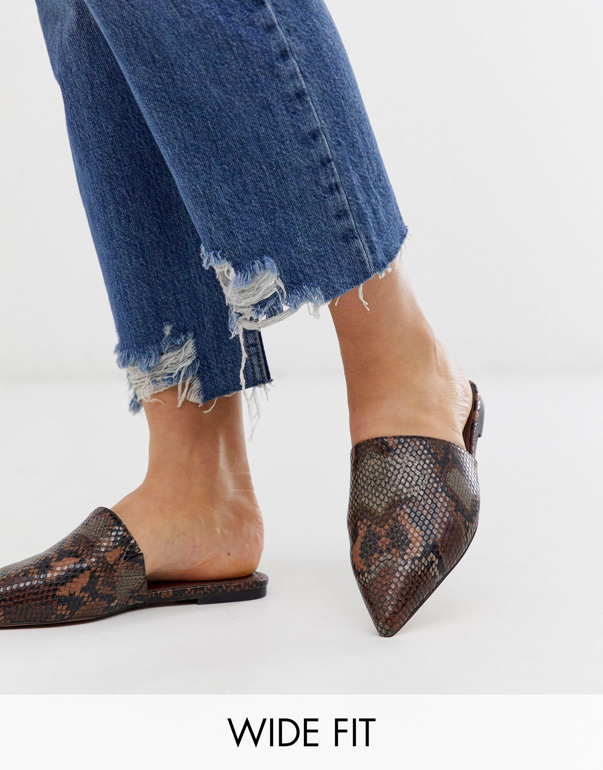 asos wide fit mules