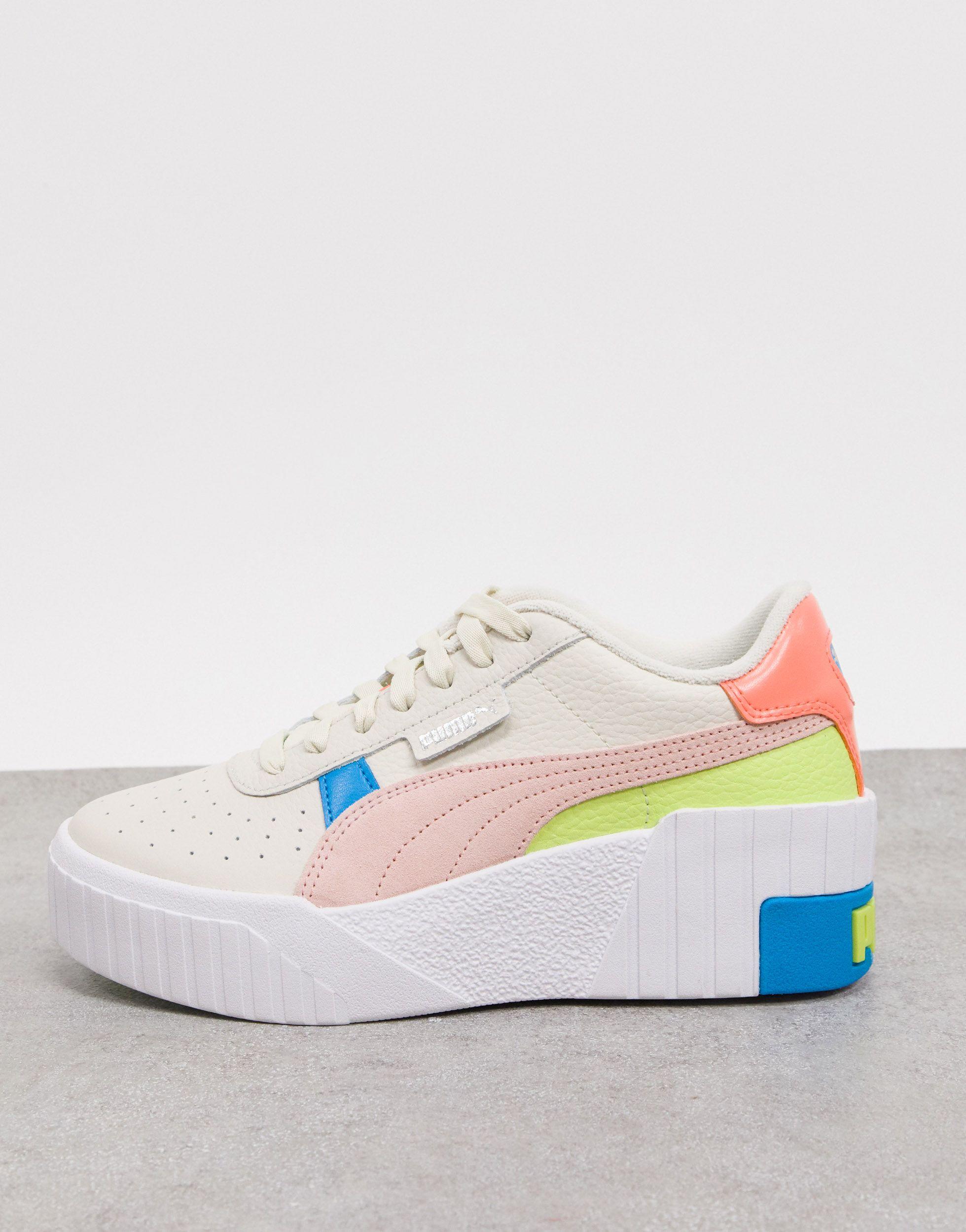 PUMA Gummi – Cali – e Sneaker mit Keilabsatz und bunten Farben in Weiß |  Lyst AT
