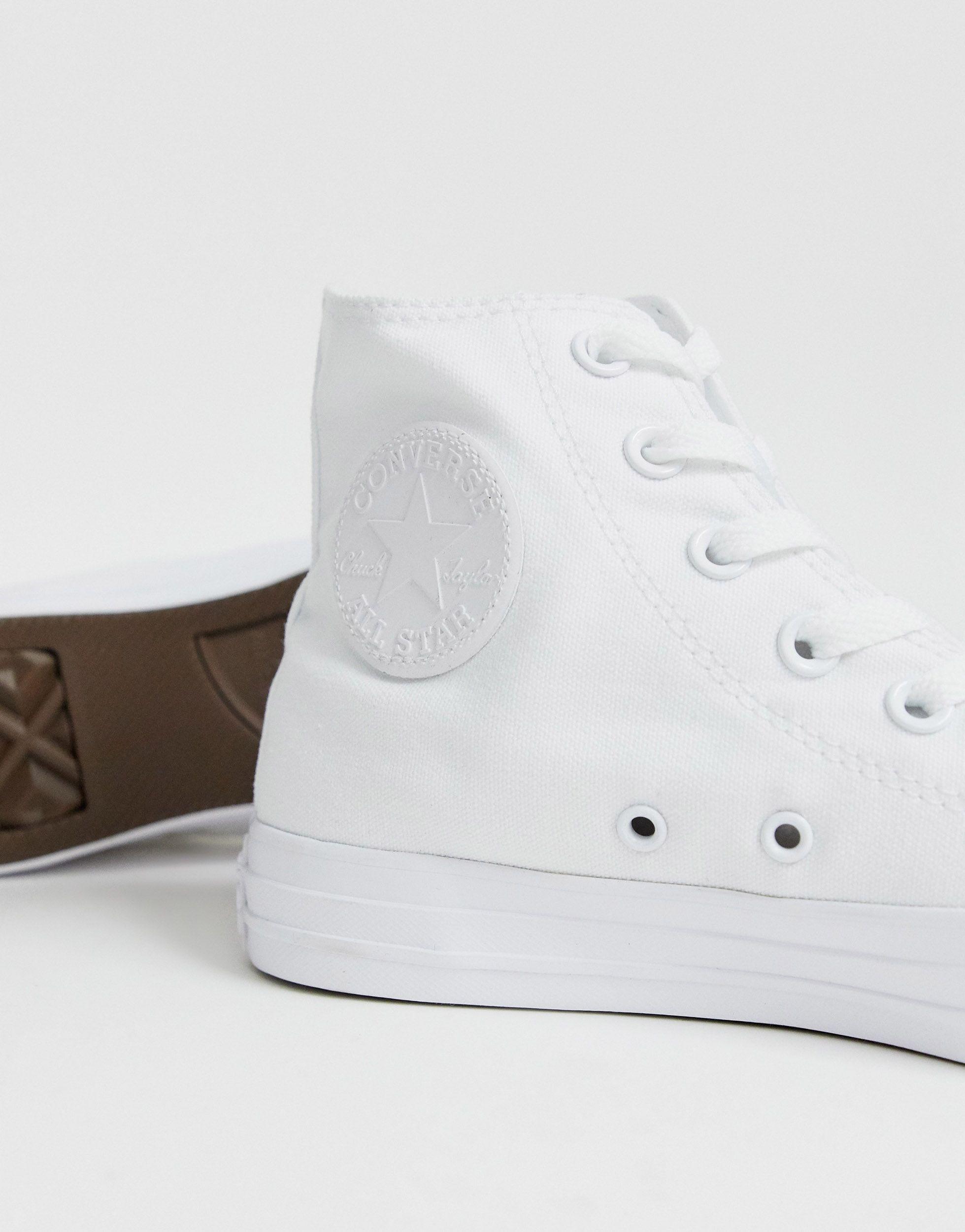 Converse Chuck Taylor Hi Trainers in White | Lyst