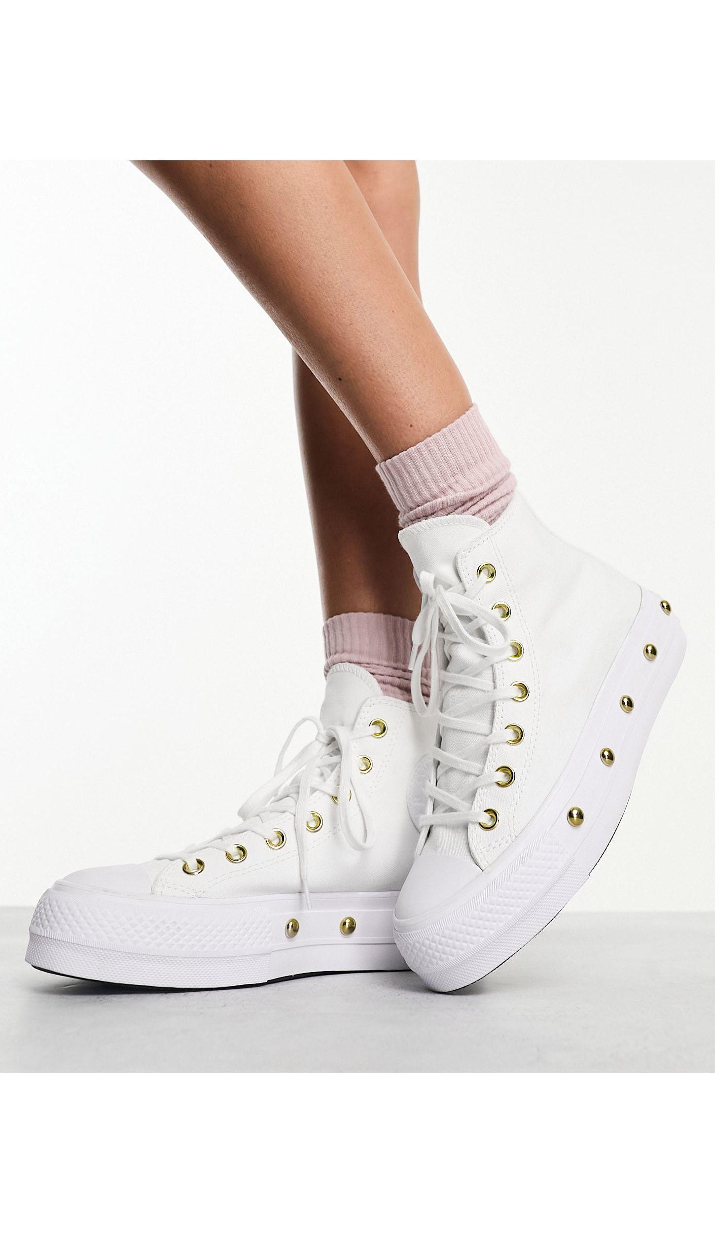 Converse all star studded sneakers outlet
