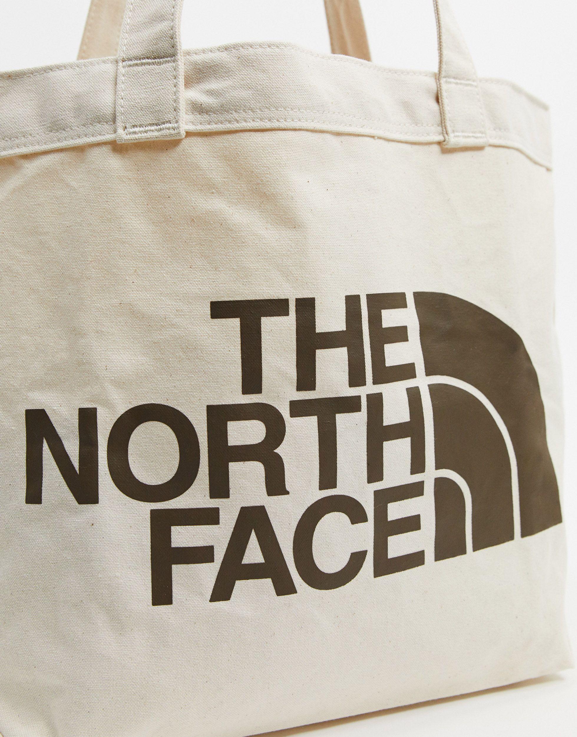 The North Face Logo Tote Bag in White for Men | Lyst
