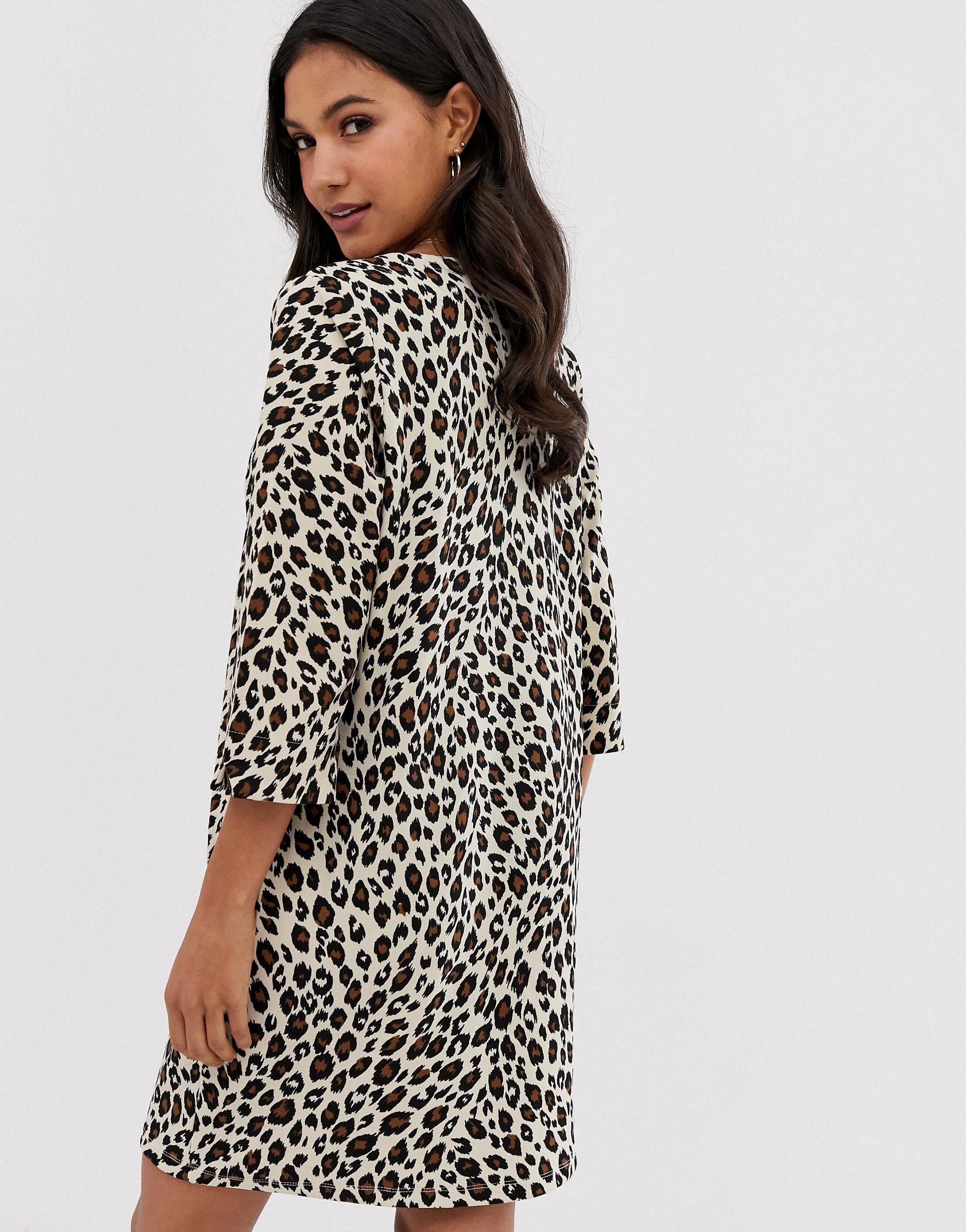 vila leopard print dress
