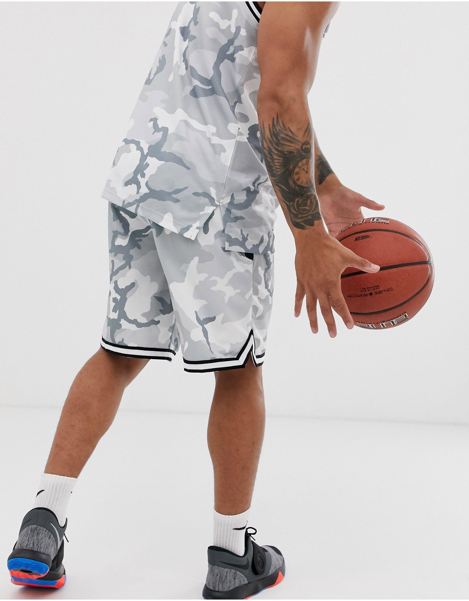 kussen Heup plannen Nike Basketball Dna Camo Shorts in Gray for Men | Lyst