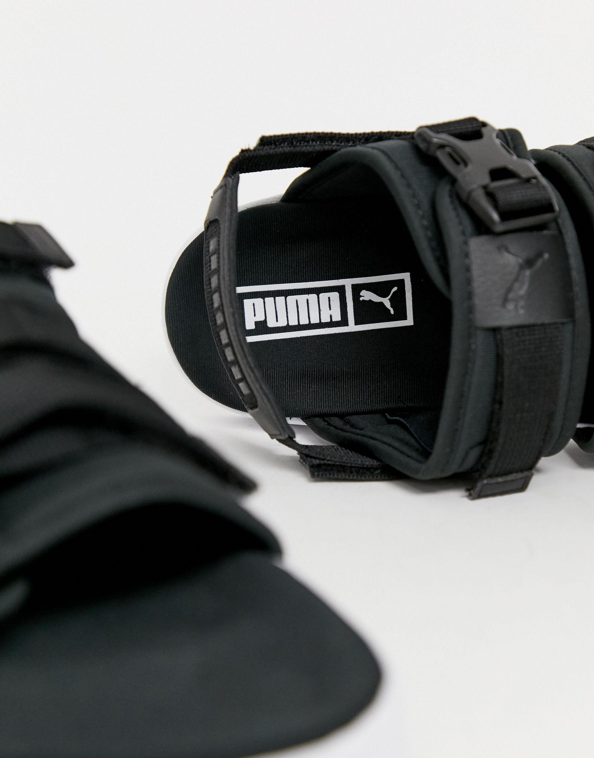 puma leadcat ylm 19 sandals in black