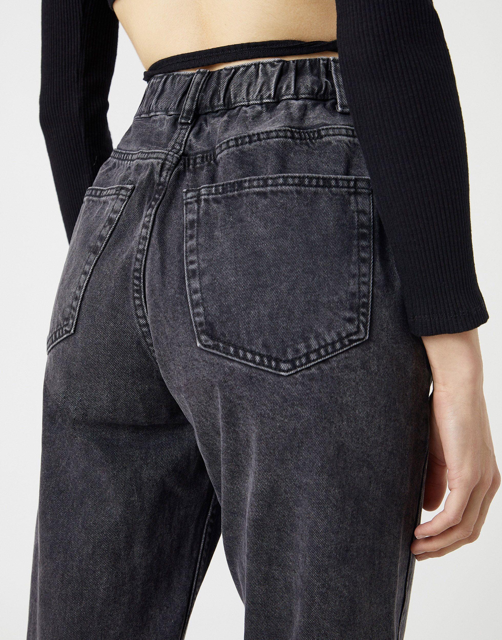 Pull\u0026Bear Denim Slouch Fit Jeans With 