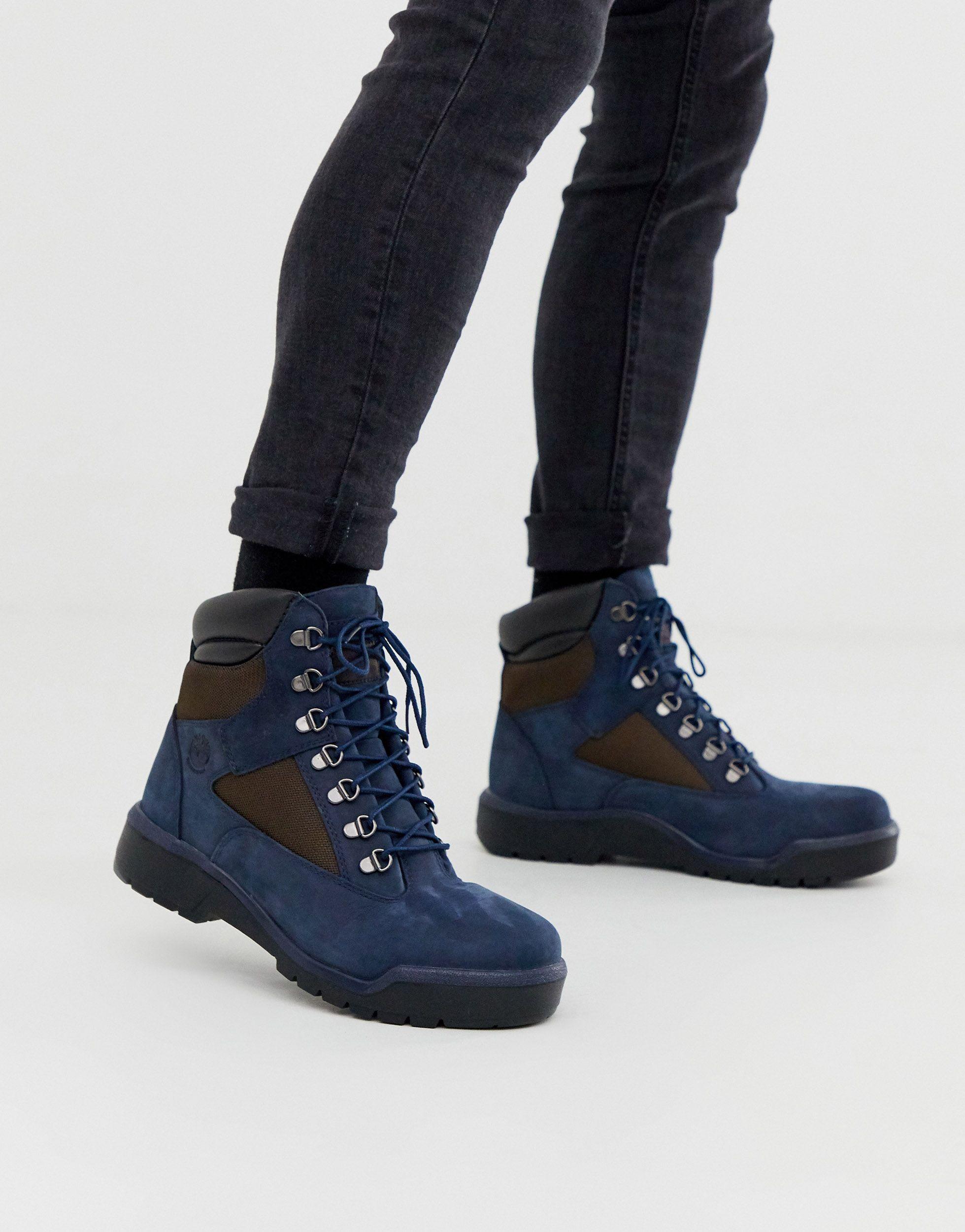 Timberland Leather Level Two 6 Field Boot in Navy (Blue) for Men | Lyst